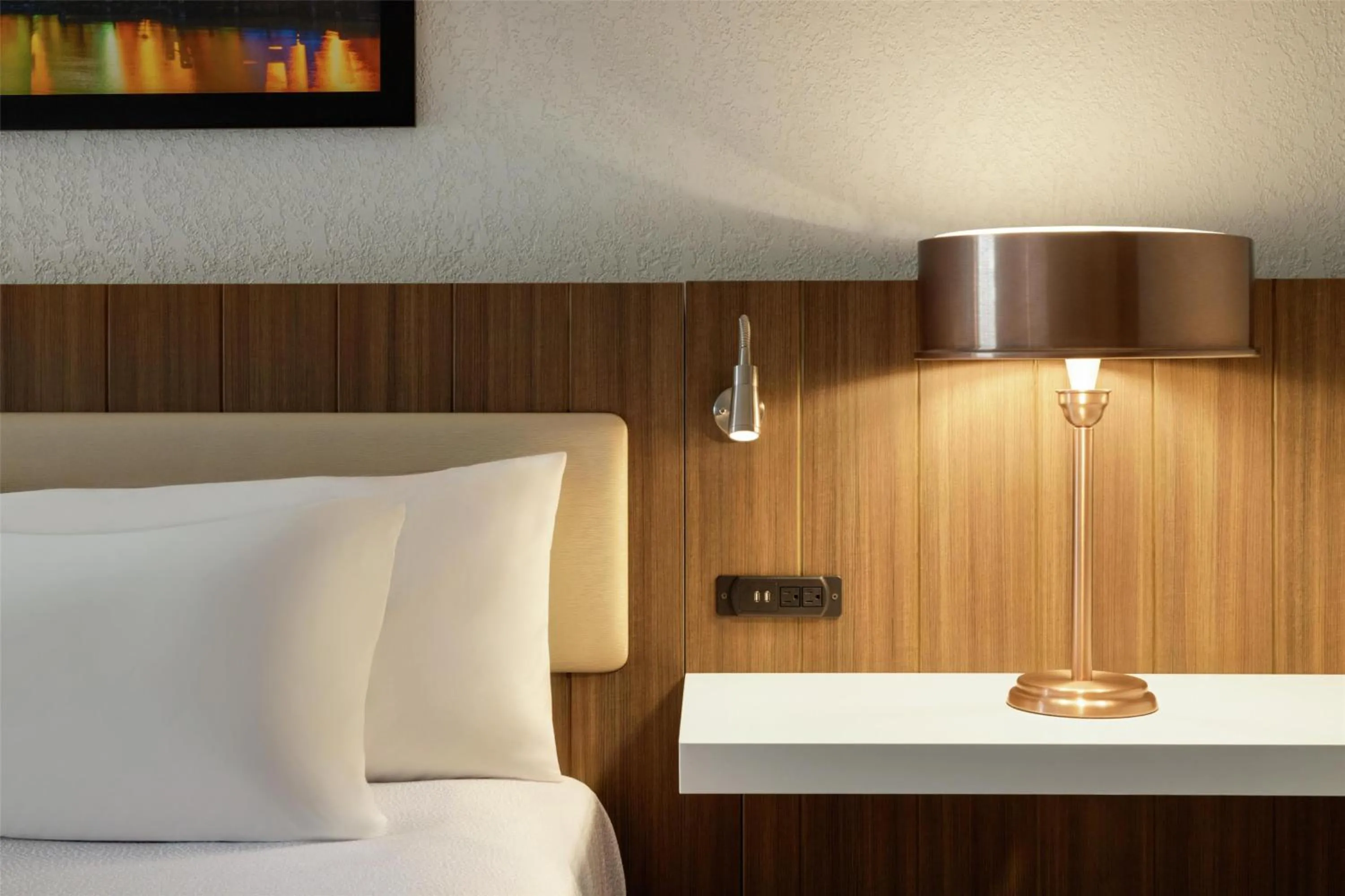 Bed in Hilton Garden Inn Cleveland Airport