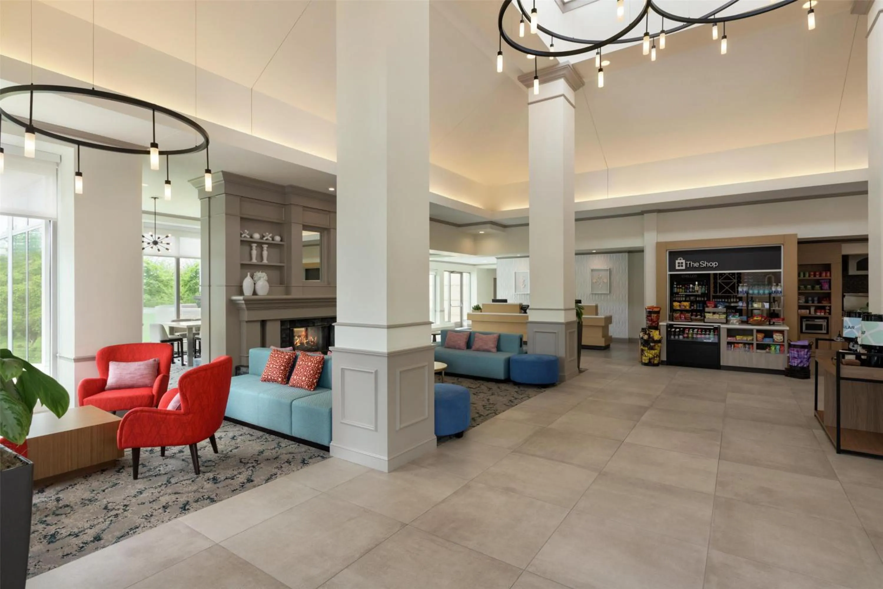 Lobby or reception in Hilton Garden Inn Cleveland Airport
