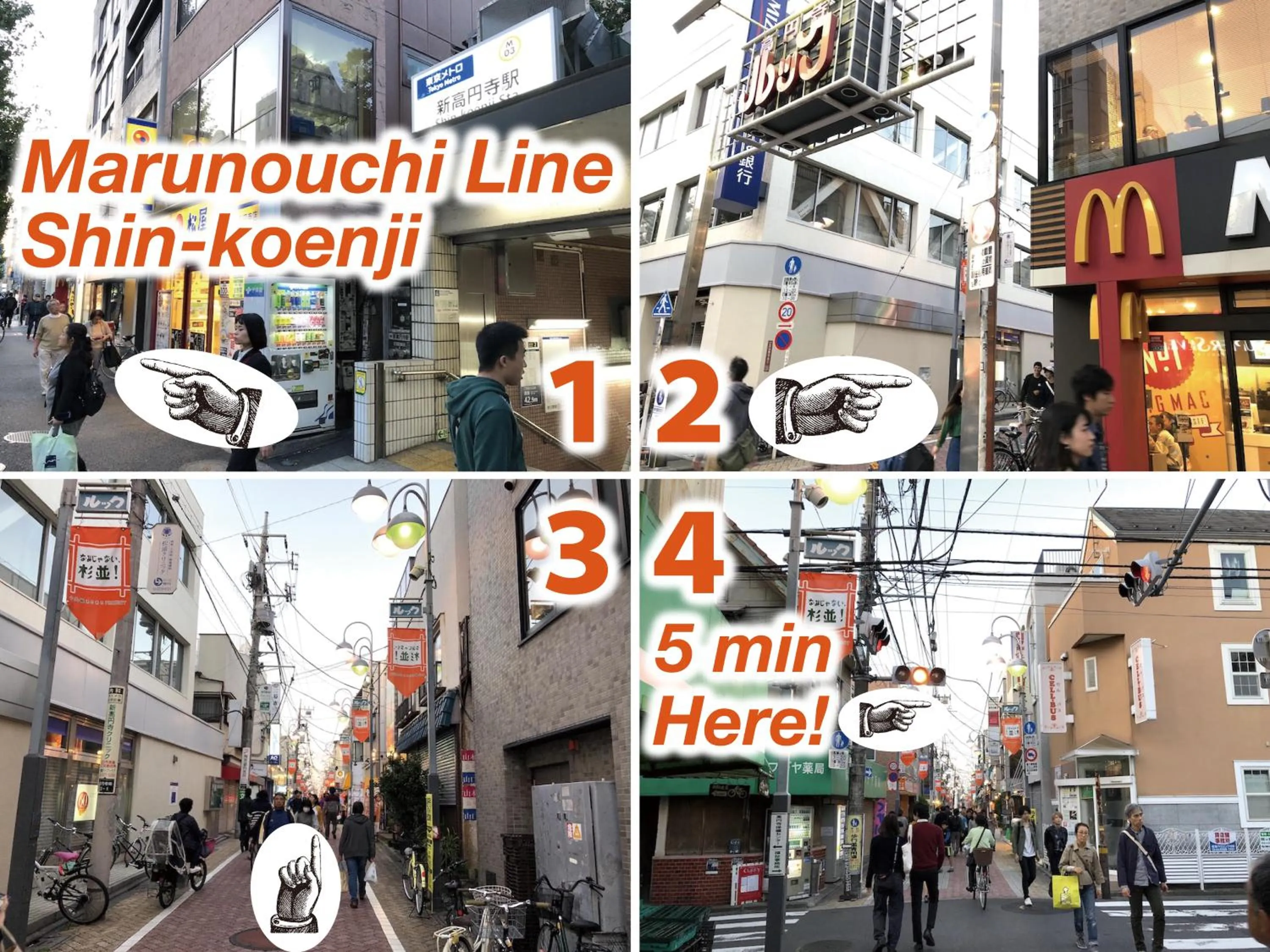 Location in TOP EDGE HOSTEL Koenji