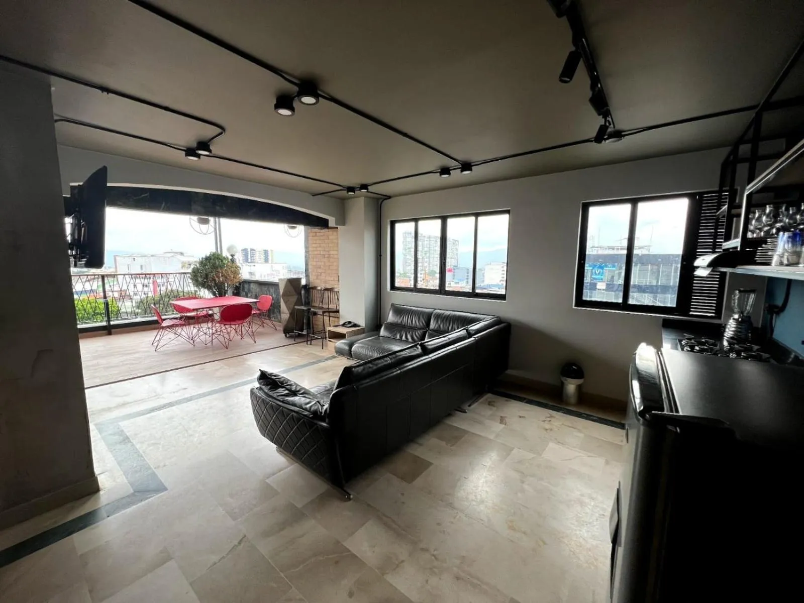 Kitchen or kitchenette in Hotel D' Leon