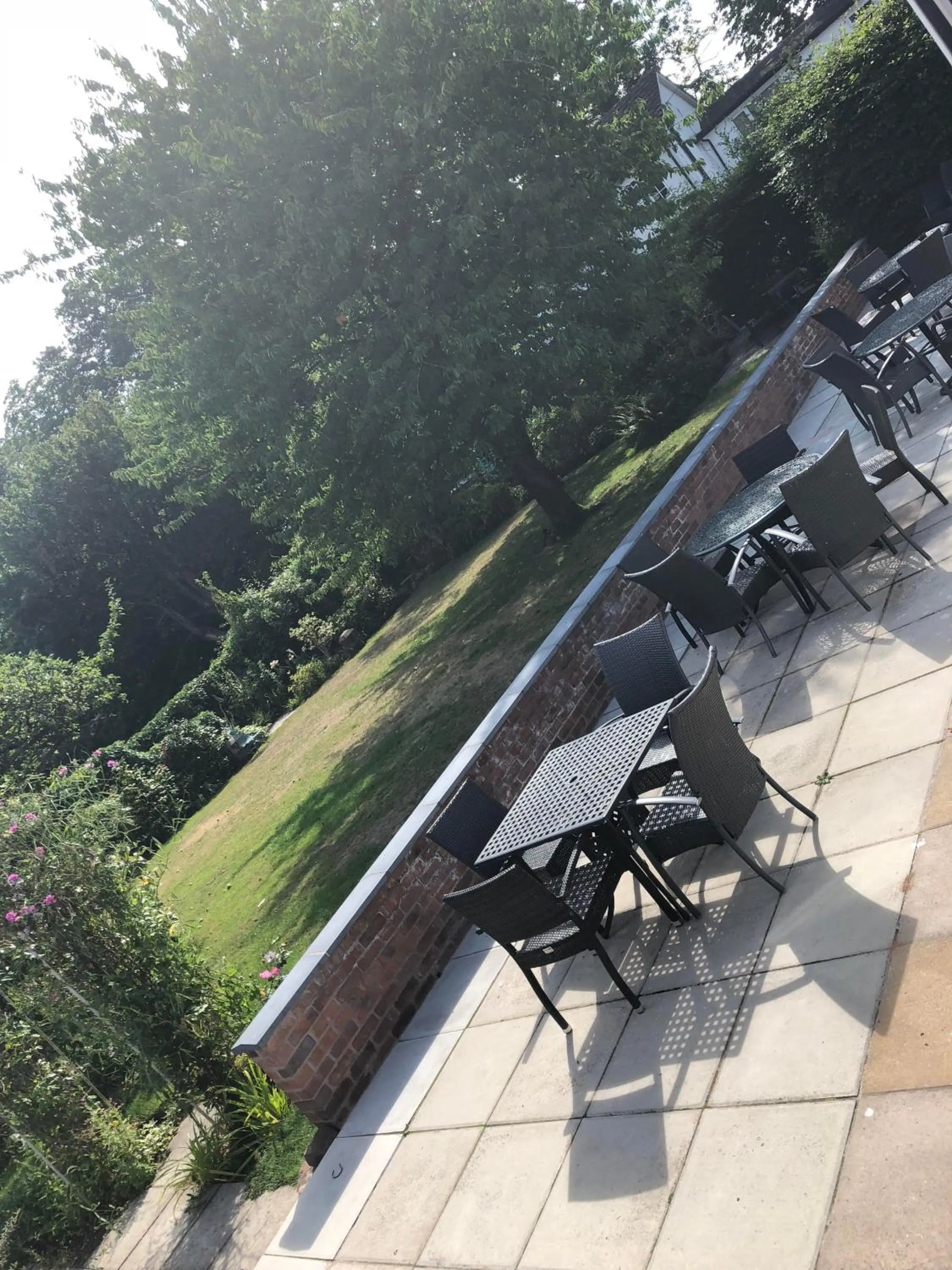 Patio in Woodcote Hotel