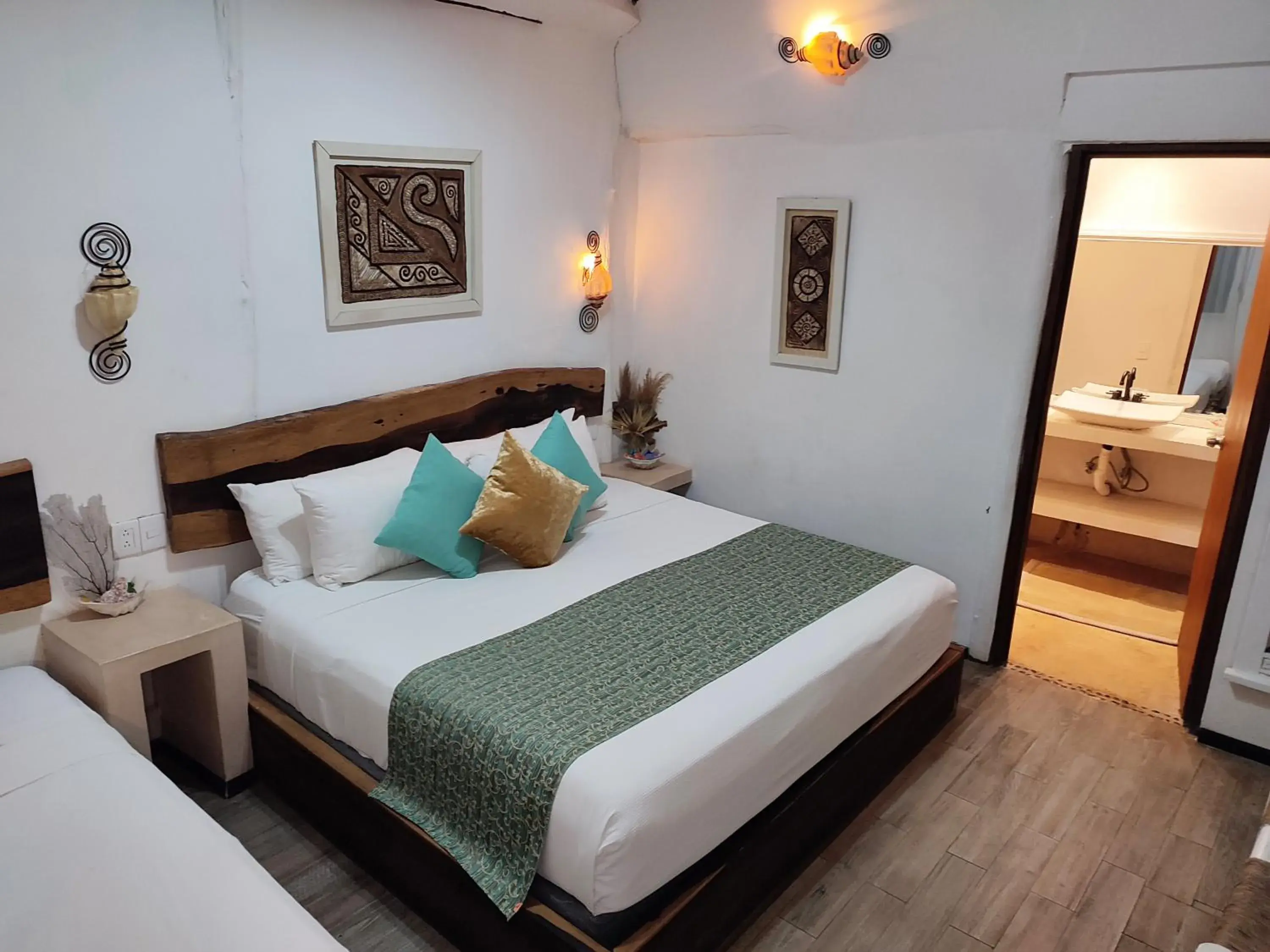Bed in Villa Las Estrellas Tulum - located at the party zone Bed in Villa Las Estrellas Tulum - located at the party zone