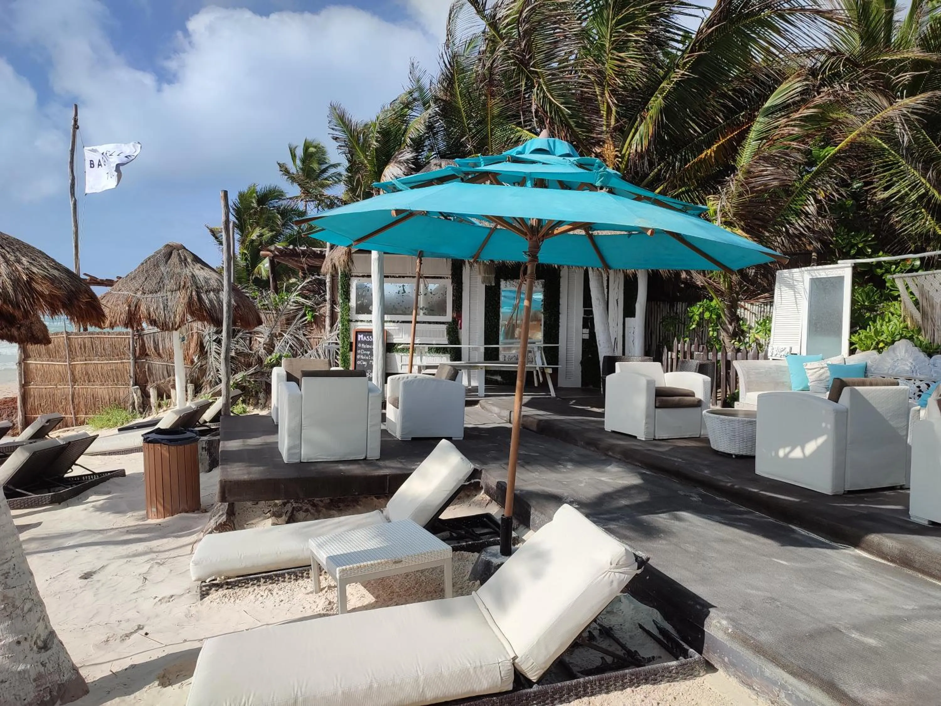 Beach in Villa Las Estrellas Tulum - located at the party zone