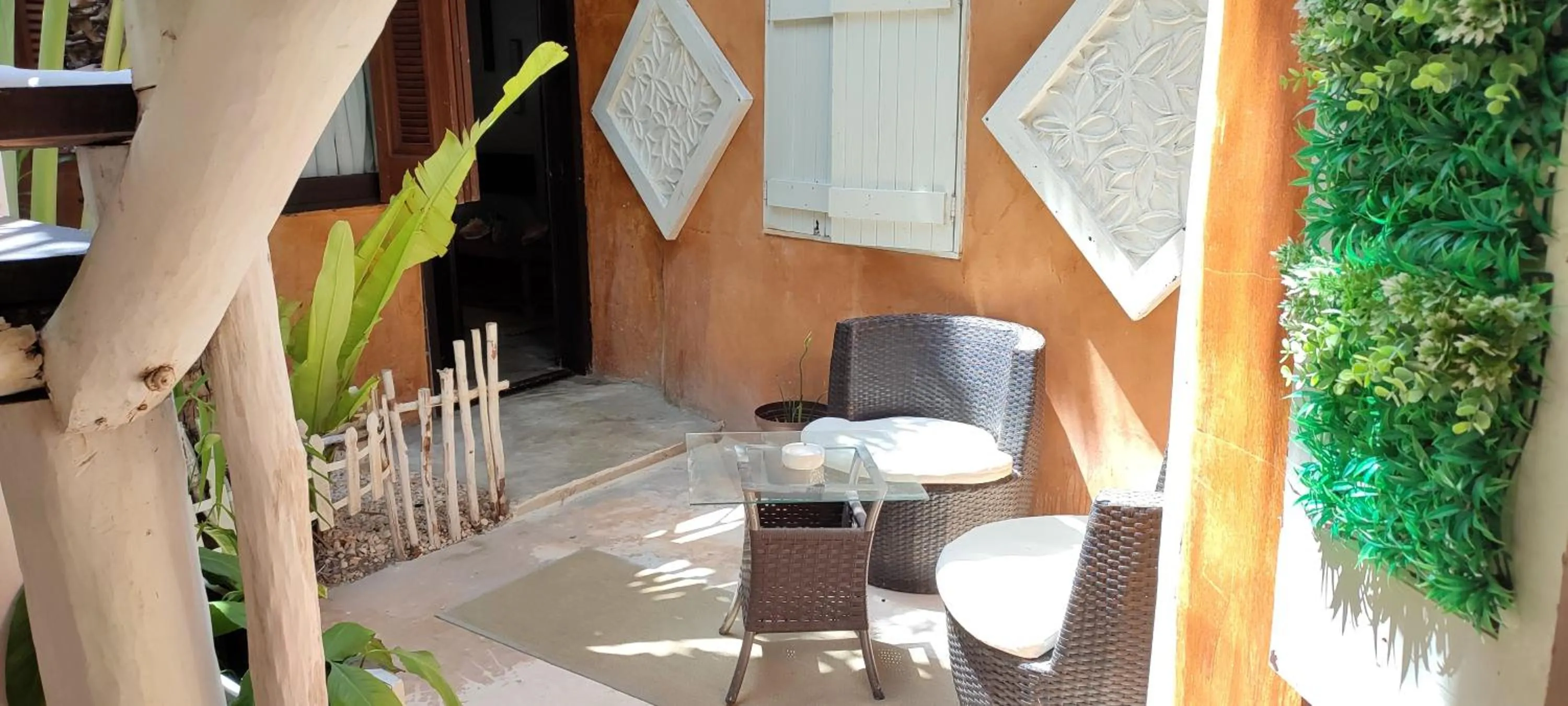 Patio in Villa Las Estrellas Tulum - located at the party zone