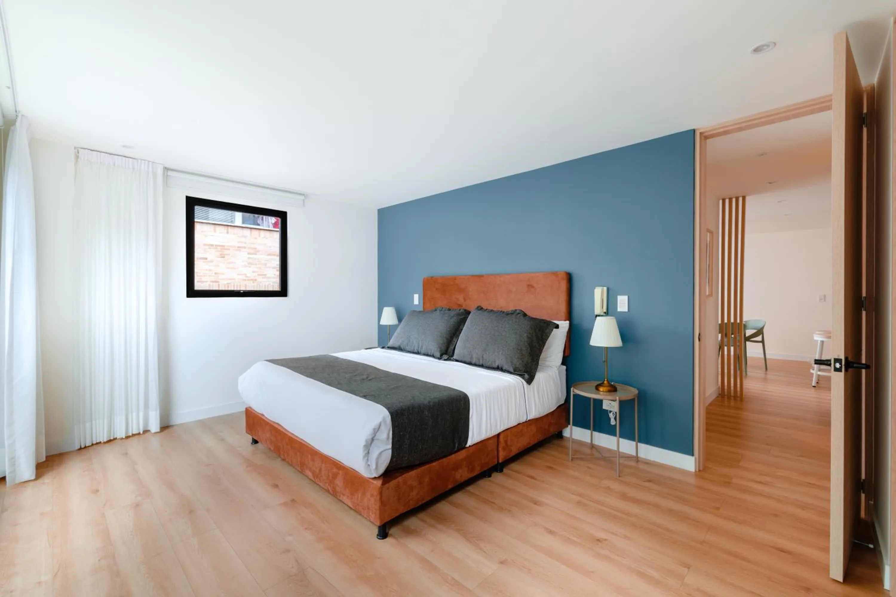 Bedroom, Bed in Cora 96 Street Apartments