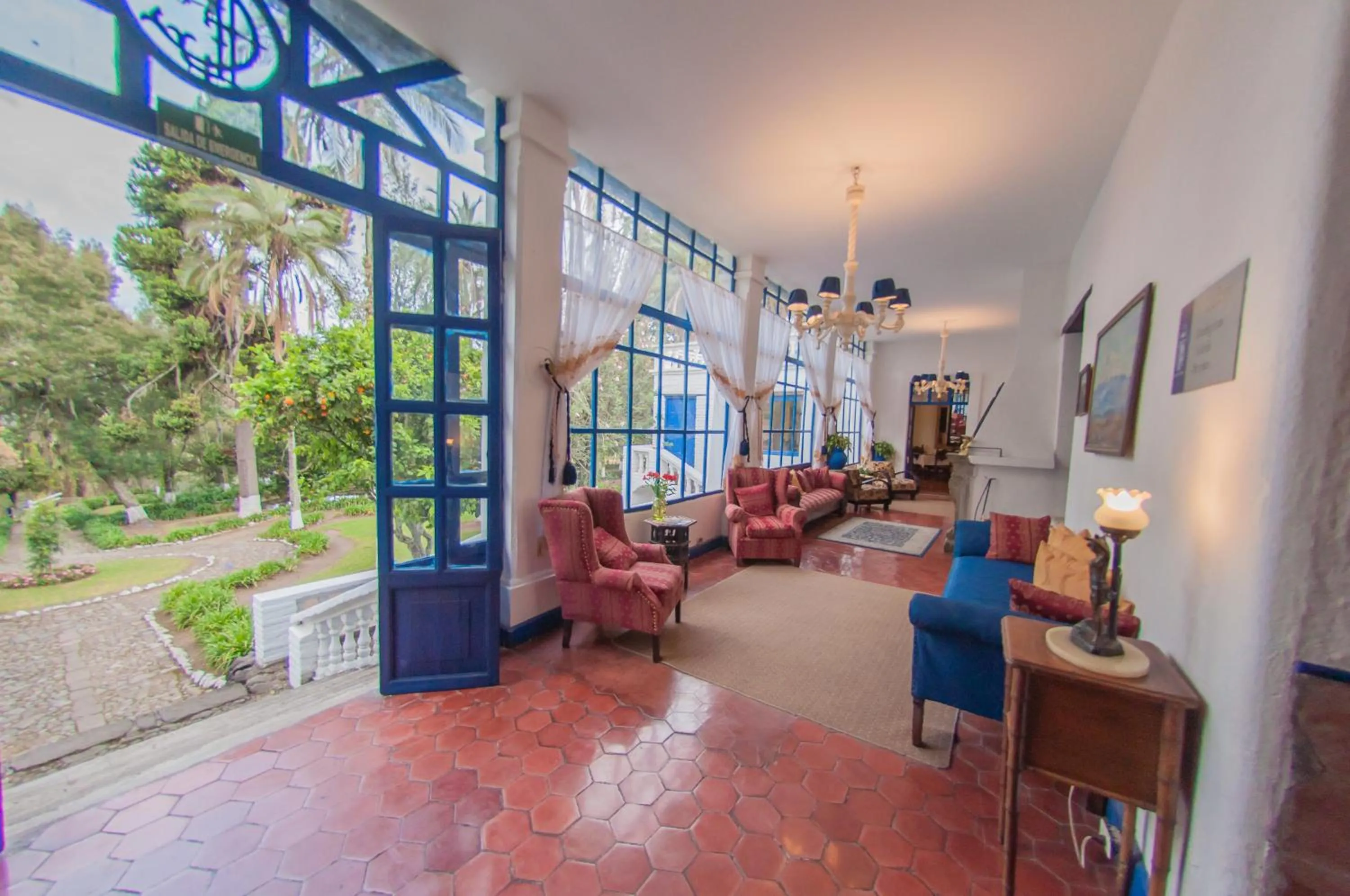 Living room in Hostería Hacienda Pinsaqui