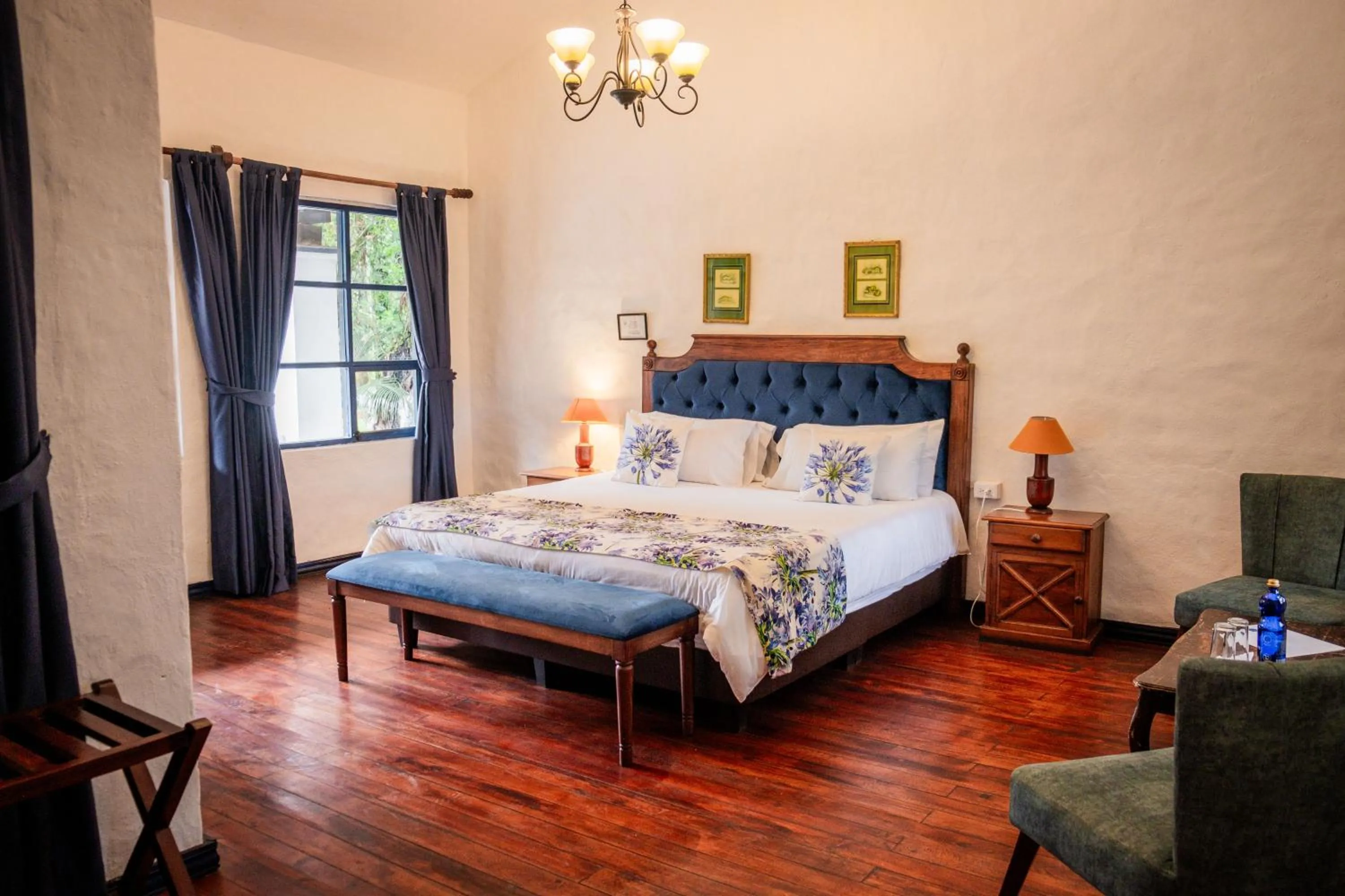 Bed in Hostería Hacienda Pinsaqui