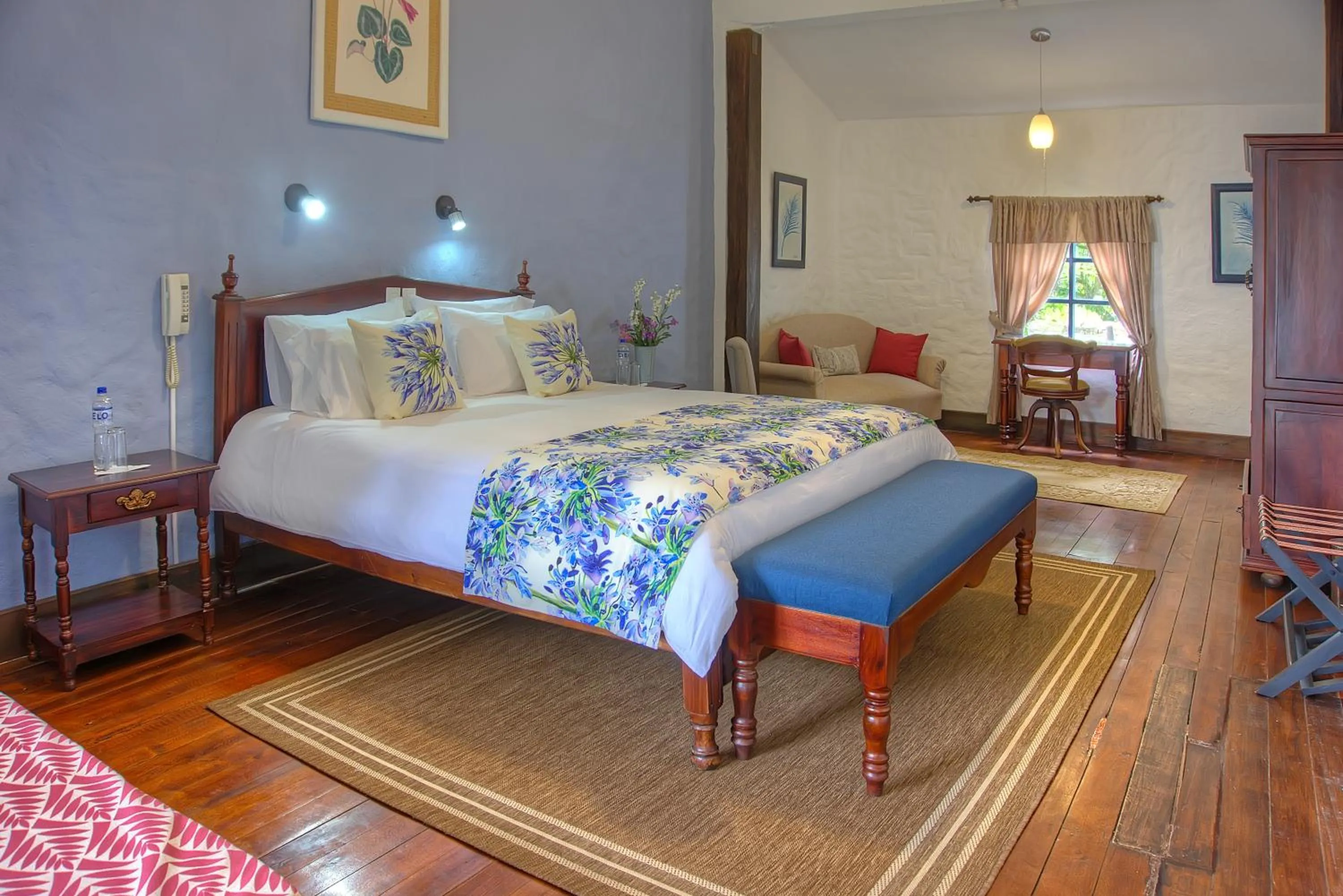 Bed in Hostería Hacienda Pinsaqui