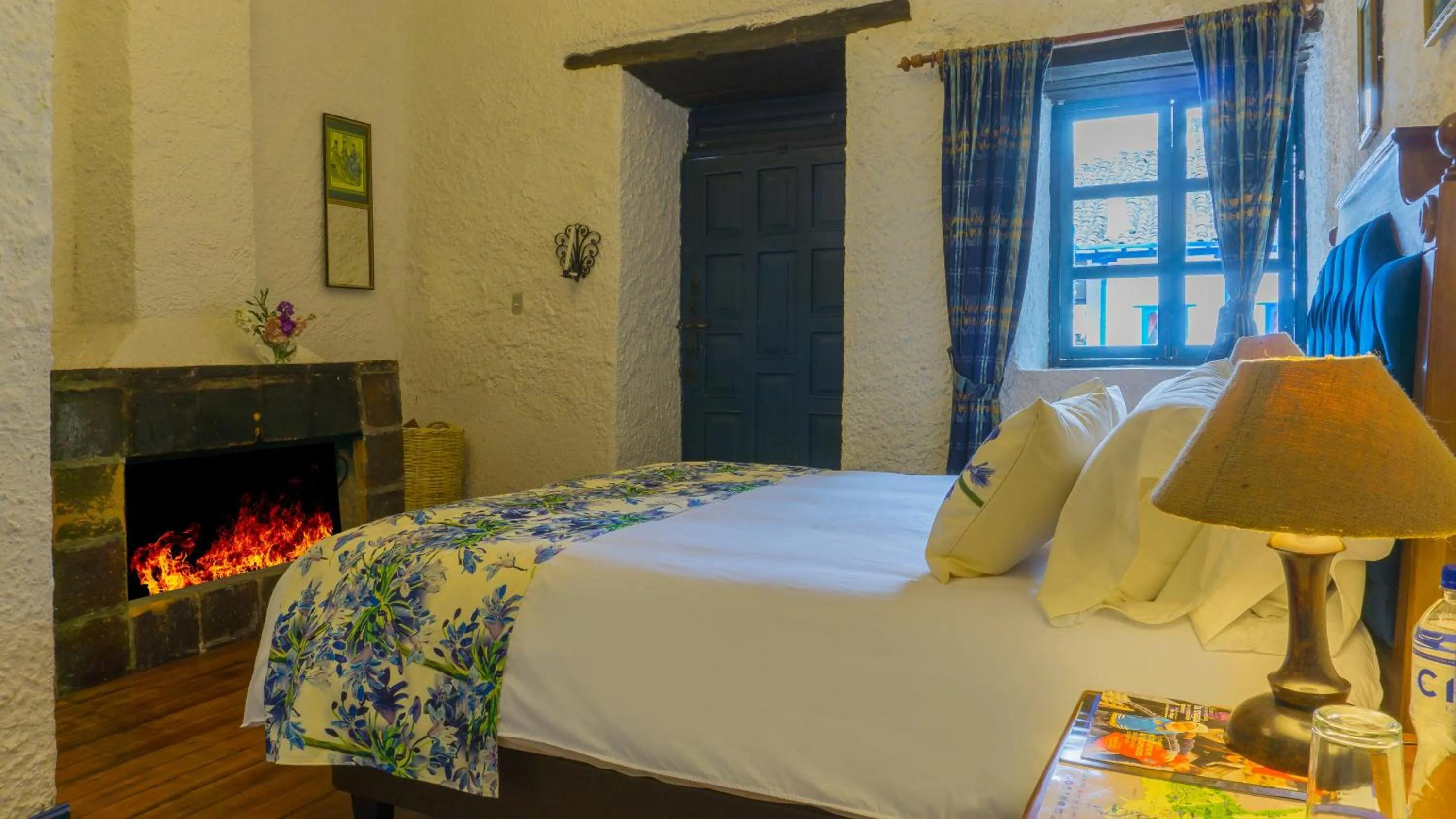 Bed in Hostería Hacienda Pinsaqui