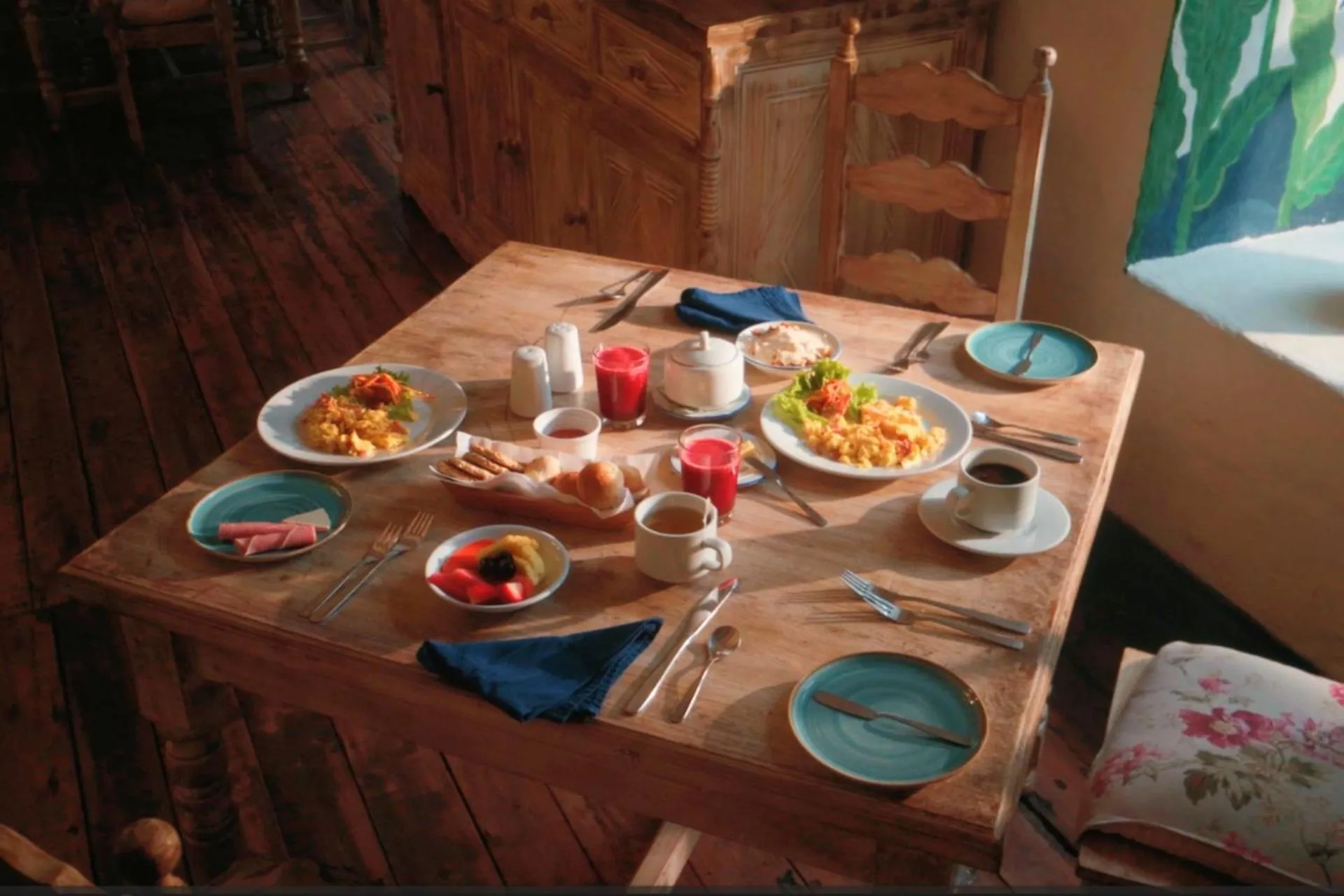 Breakfast in Hostería Hacienda Pinsaqui