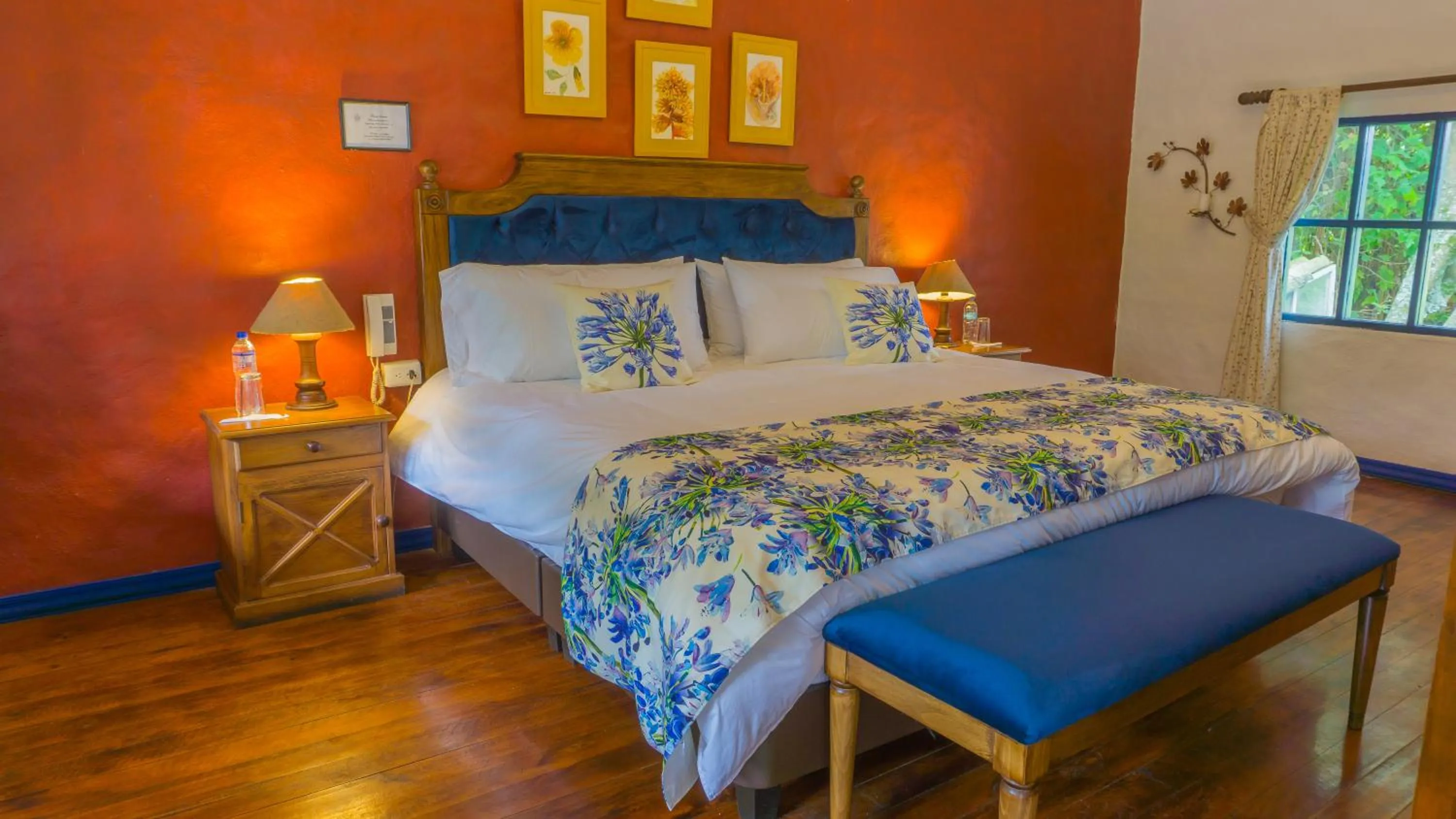 Bed in Hostería Hacienda Pinsaqui