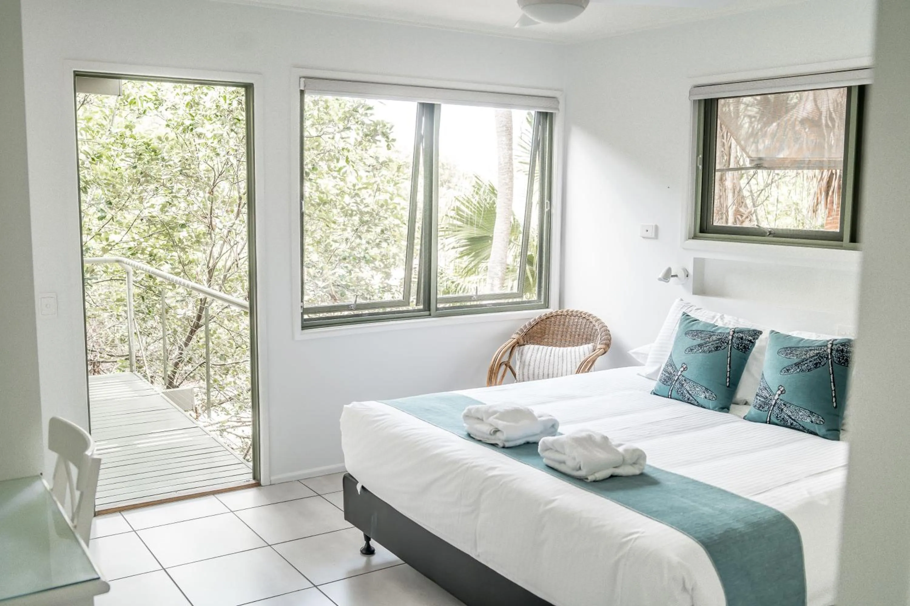 Bed in The Retreat Beach Houses