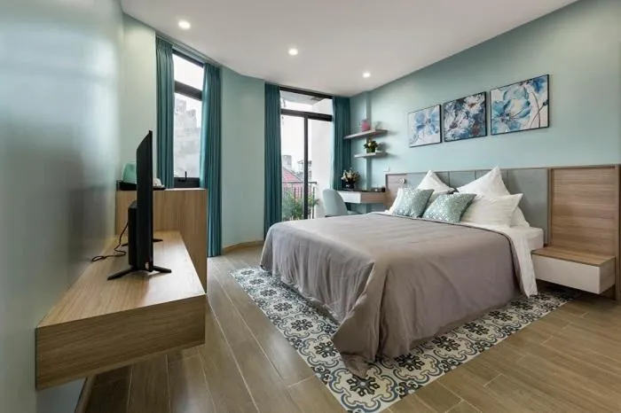 Bedroom, Bed in Soleil Hotel & Apartment