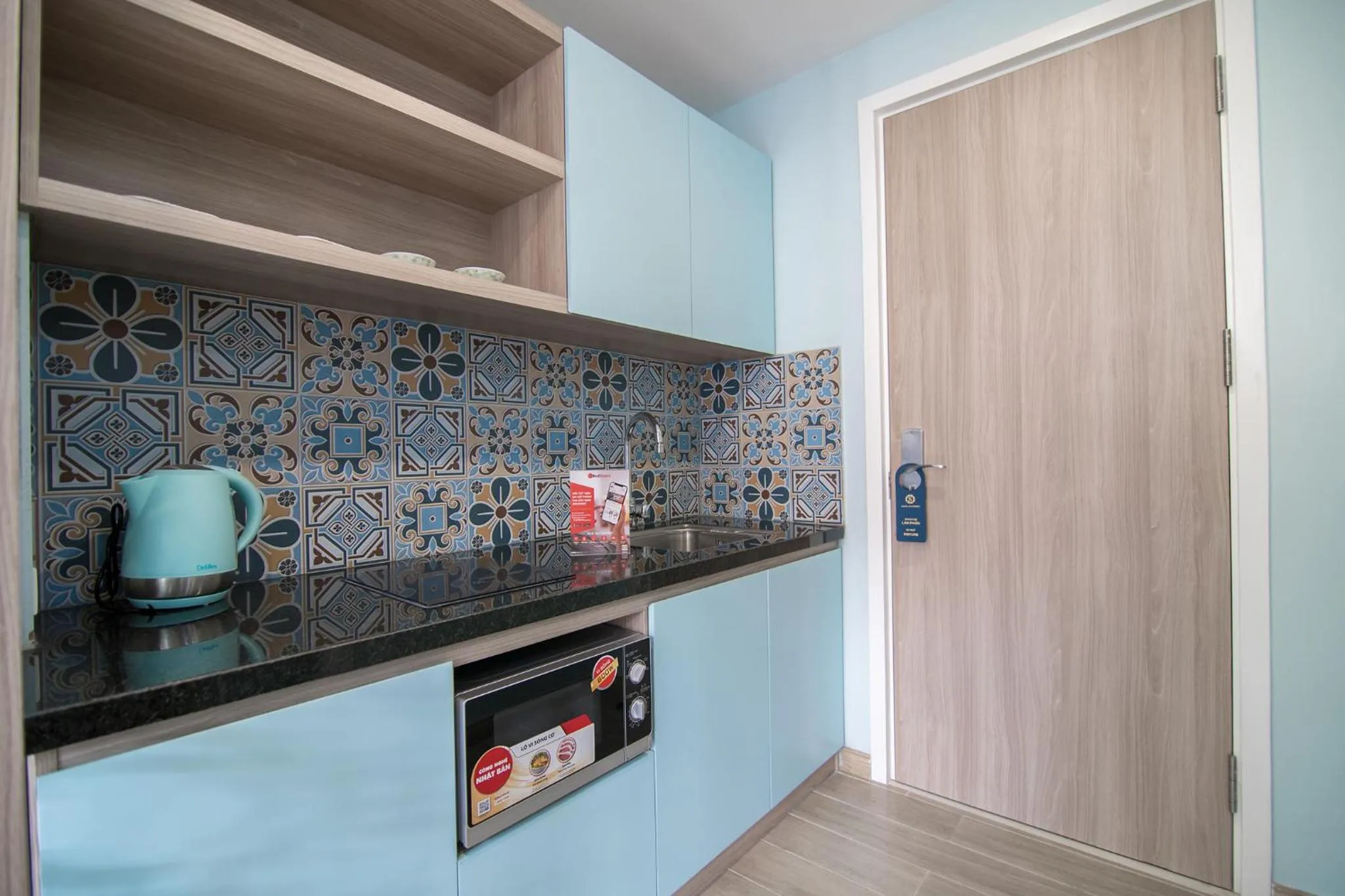 Kitchen or kitchenette in Soleil Hotel & Apartment