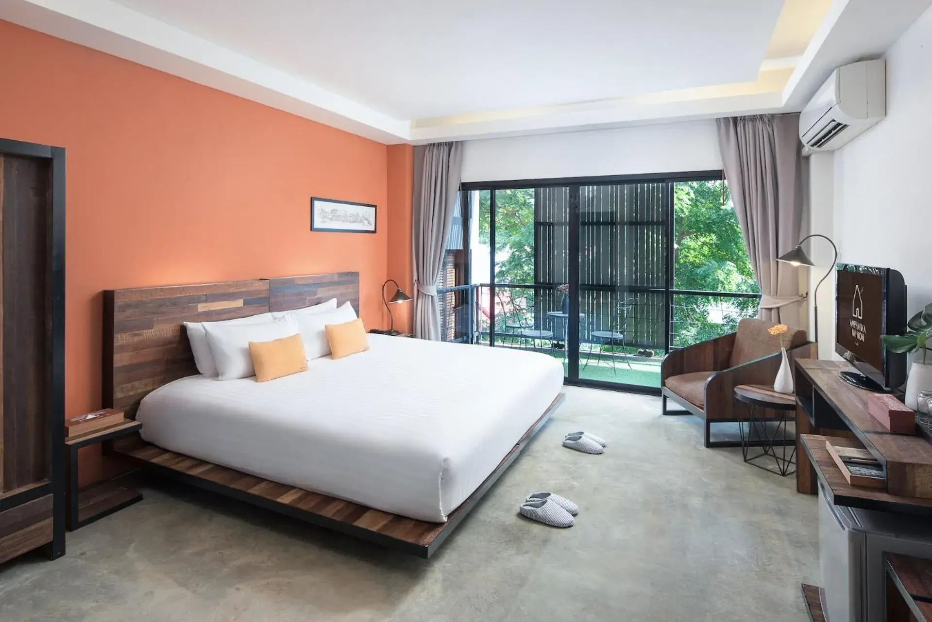 Bed in Amphawa Nanon Hotel Bed in Amphawa Nanon Hotel