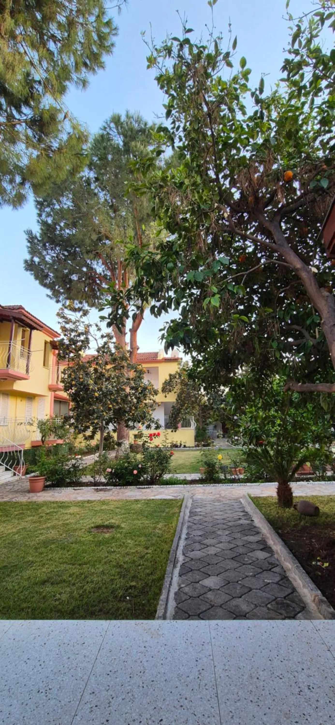 Garden view in İlkiz Beach Hotel