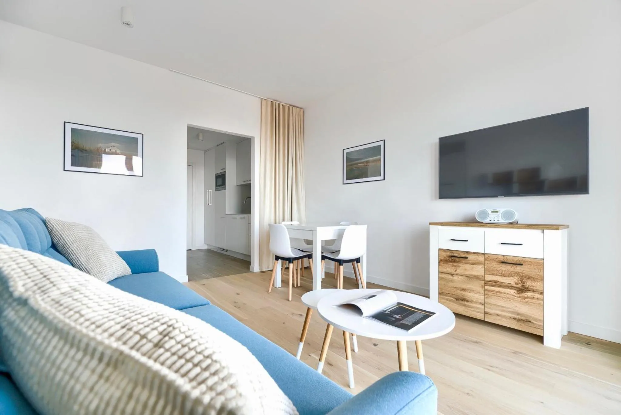 Living room in Apartamenty Marina z widokiem na morze