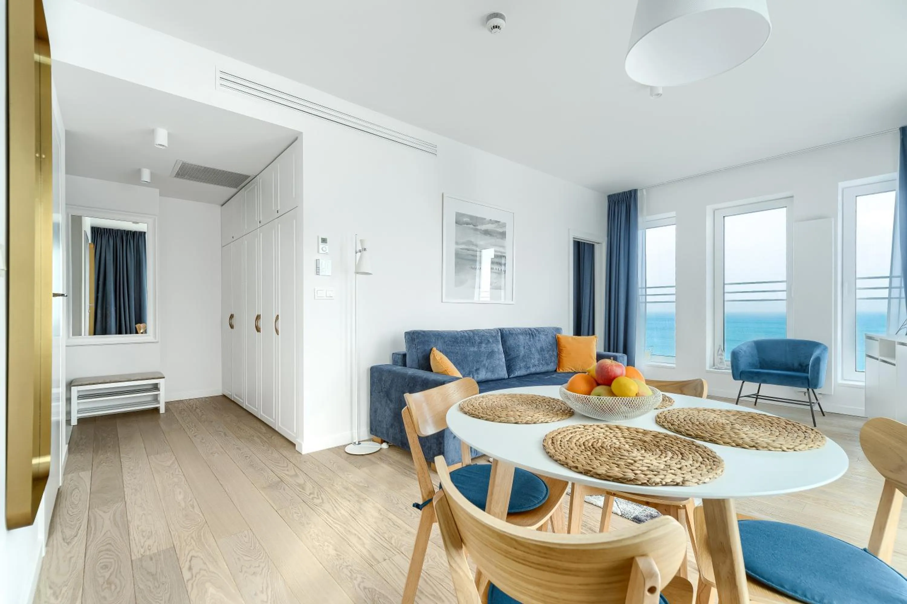 Living room in Apartamenty Marina z widokiem na morze