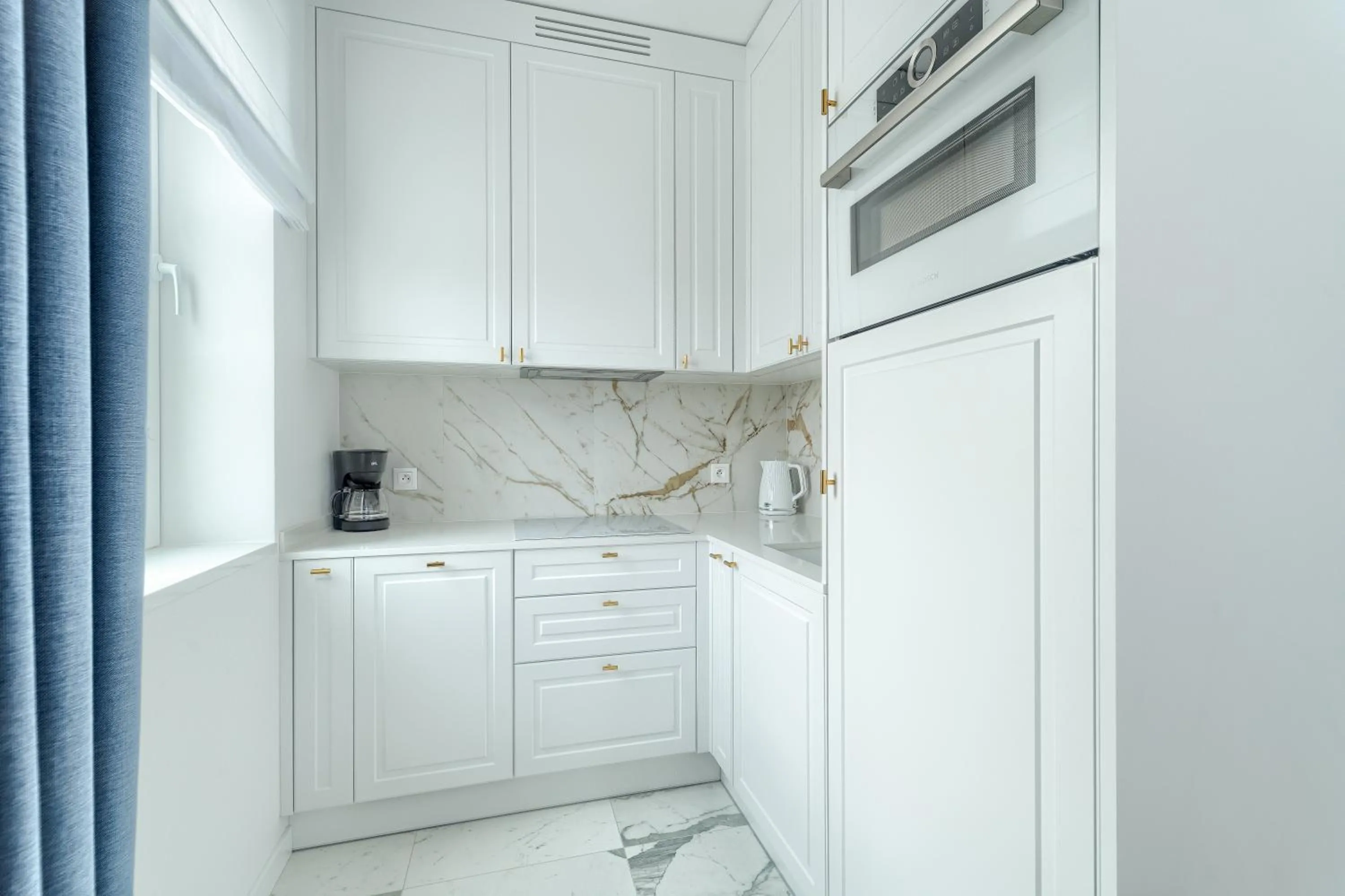 Kitchen or kitchenette in Apartamenty Marina z widokiem na morze