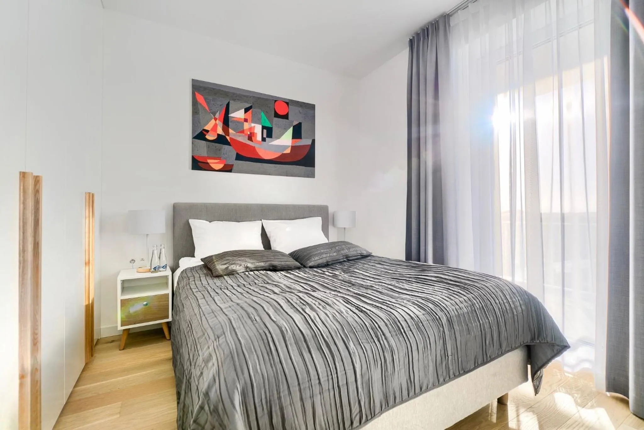 Bed in Apartamenty Marina z widokiem na morze