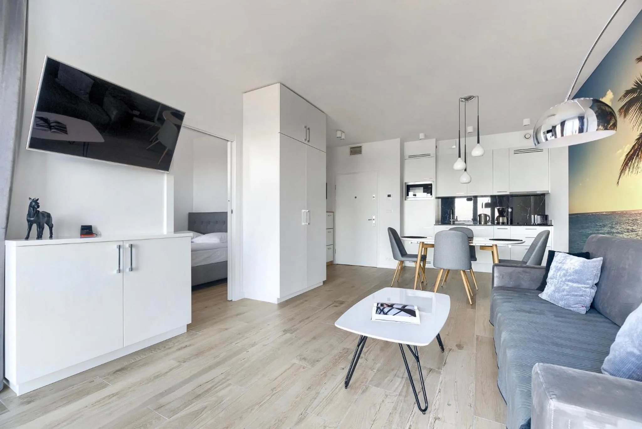 Living room in Apartamenty Marina z widokiem na morze