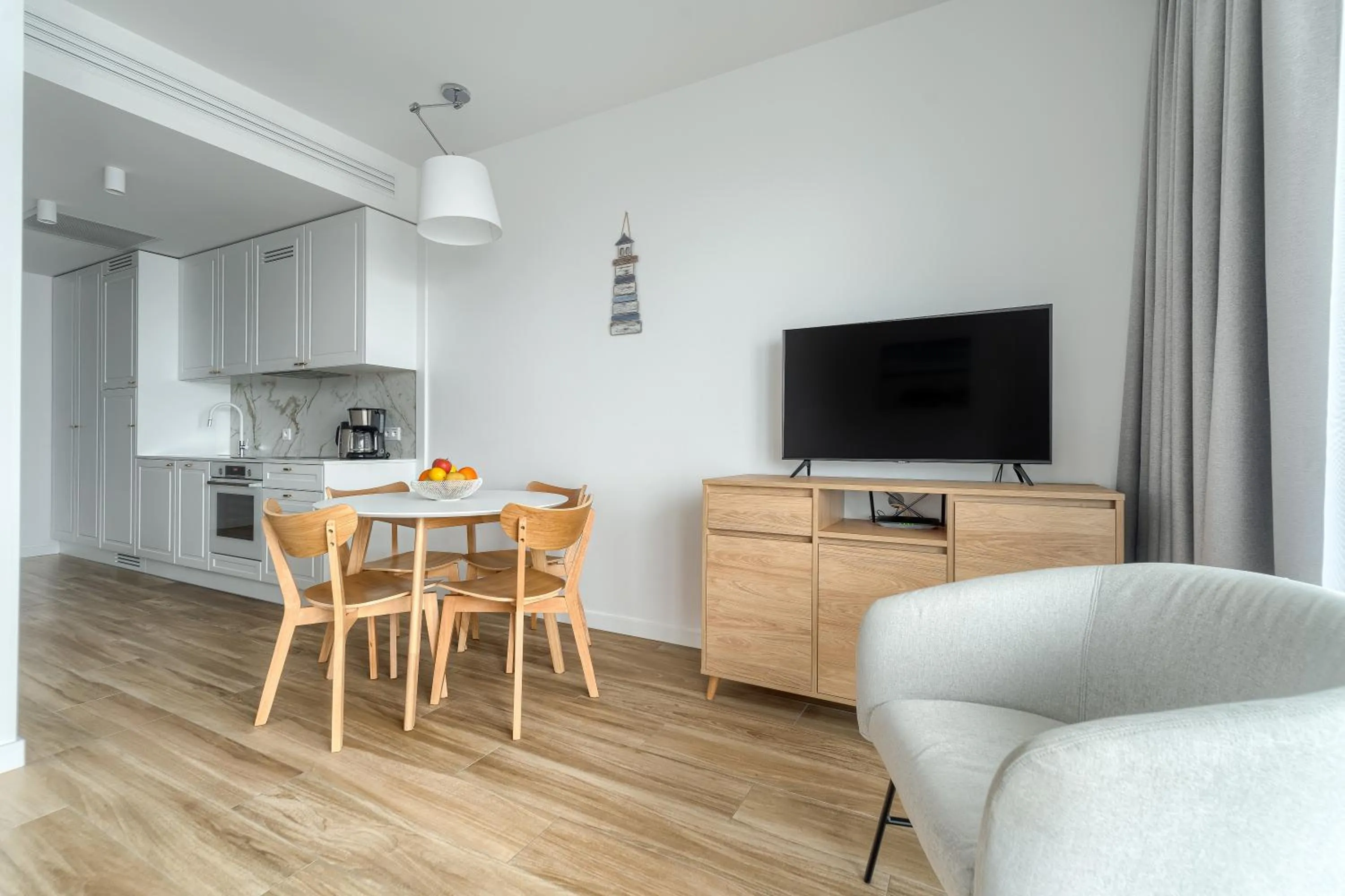 Living room in Apartamenty Marina z widokiem na morze