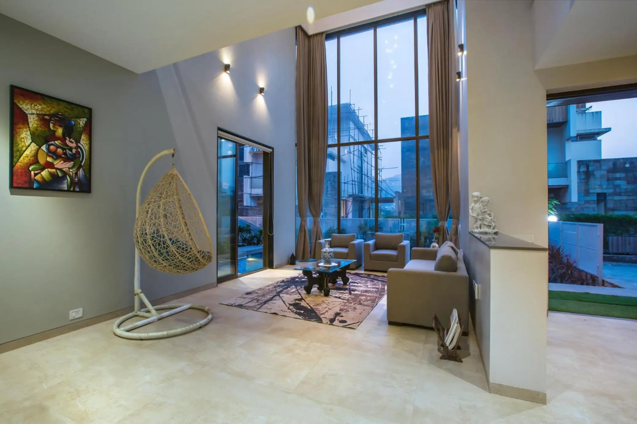 Day in SaffronStays Aspen, Lonavala - luxury pool villa with games and TV room near Bhushi Dam