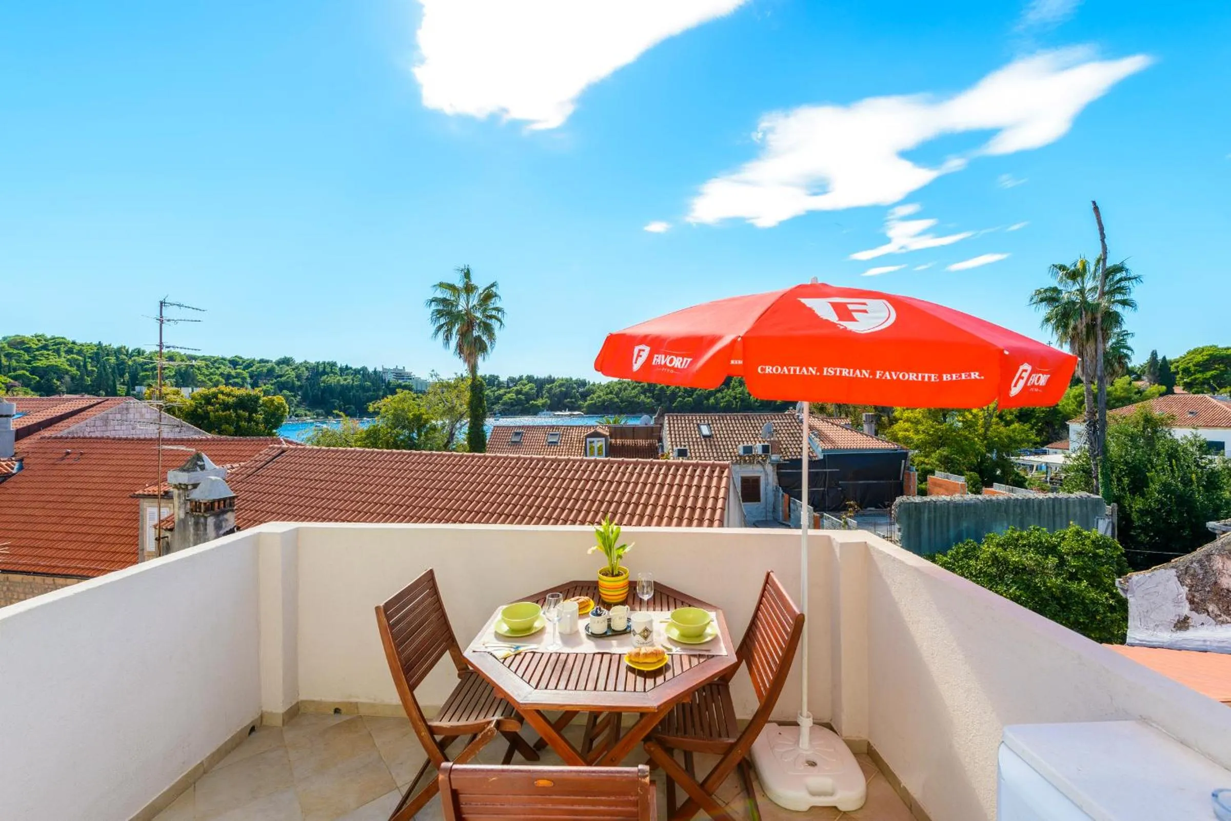Balcony/Terrace in Apartment Villa Eta Deluxe
