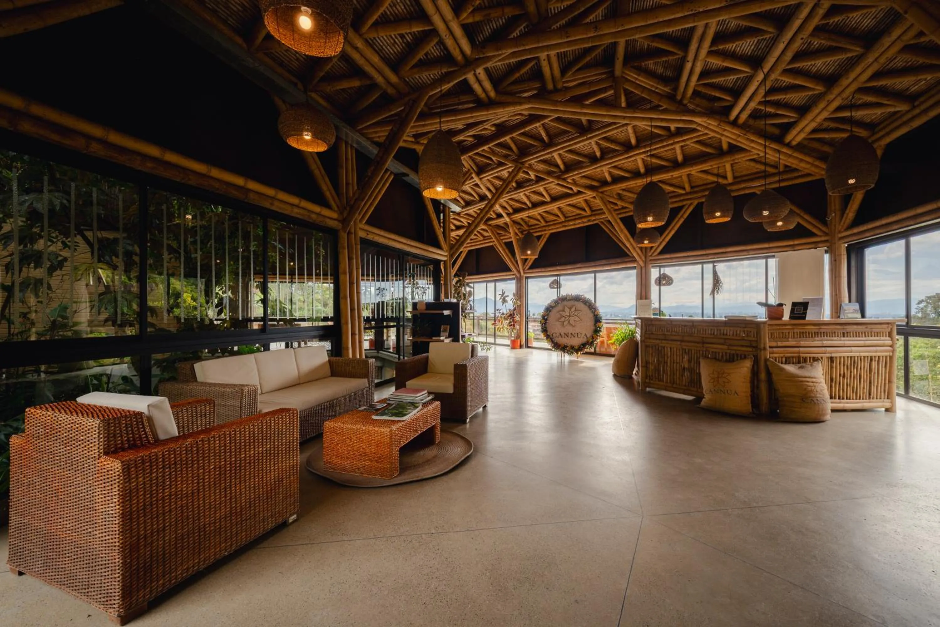 Lobby or reception in Cannúa Lodge Hotel