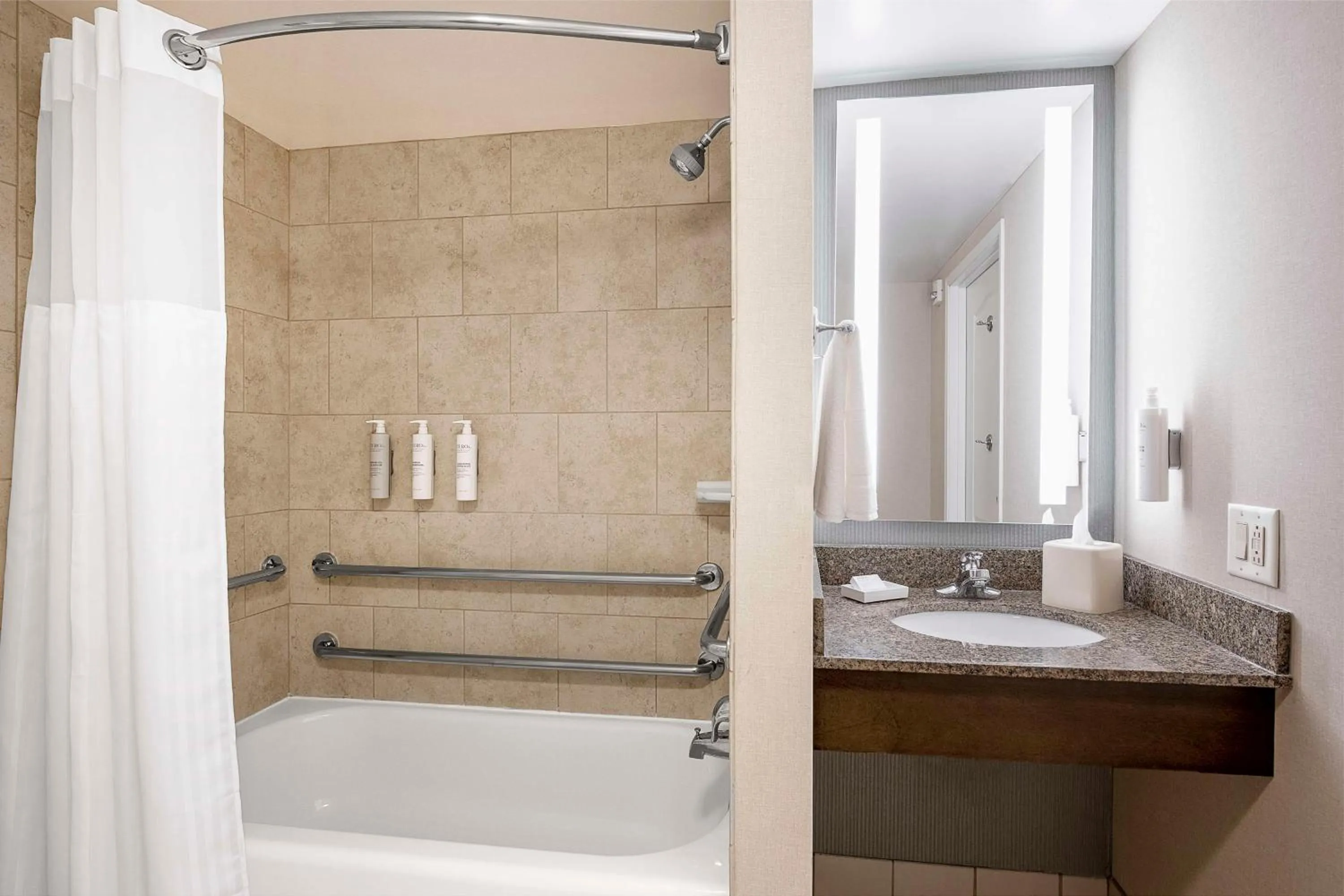 Bathroom in Hilton Garden Inn Cleveland Downtown