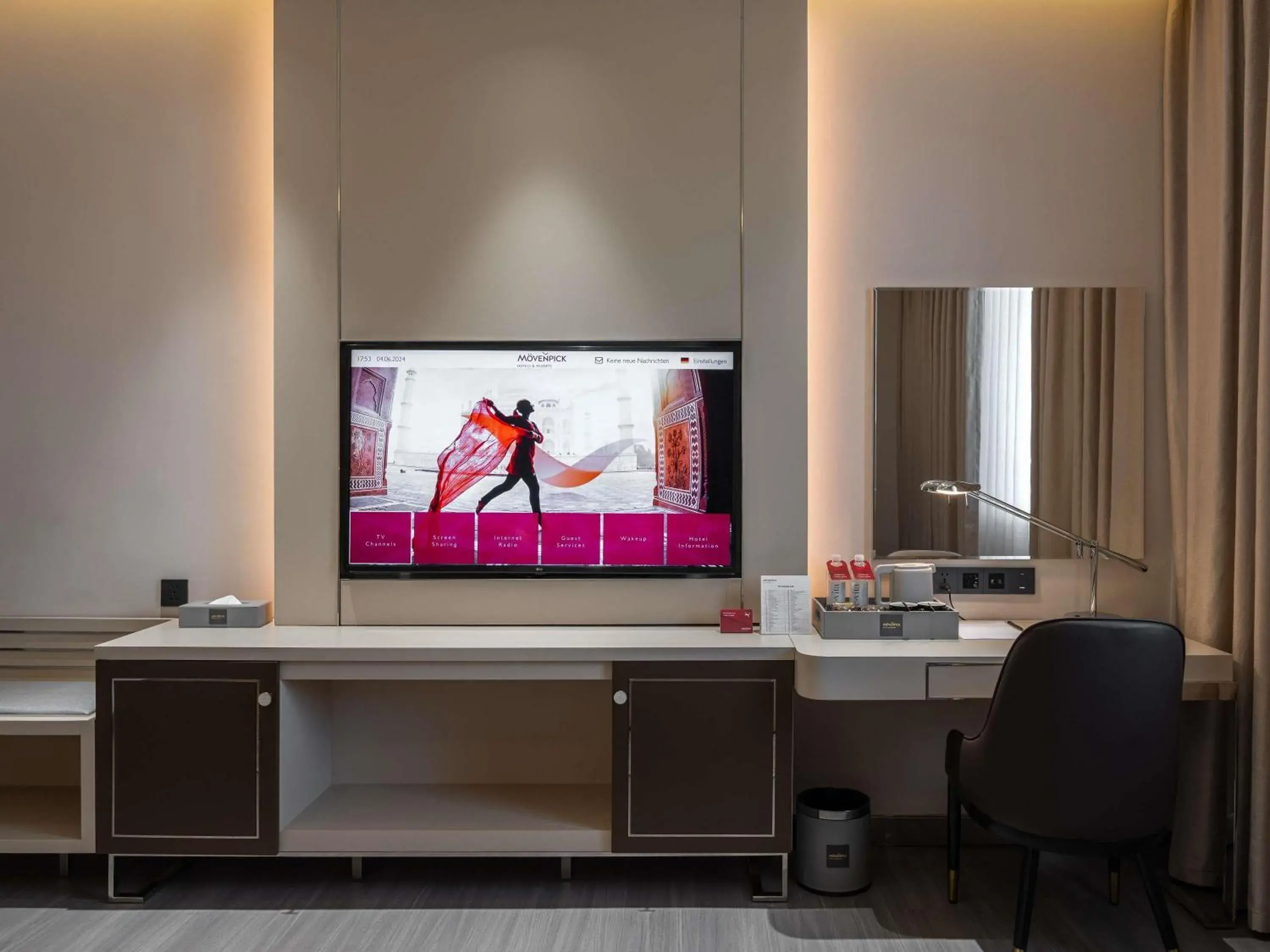 Bedroom in Mövenpick Samarkand Bedroom in Mövenpick Samarkand