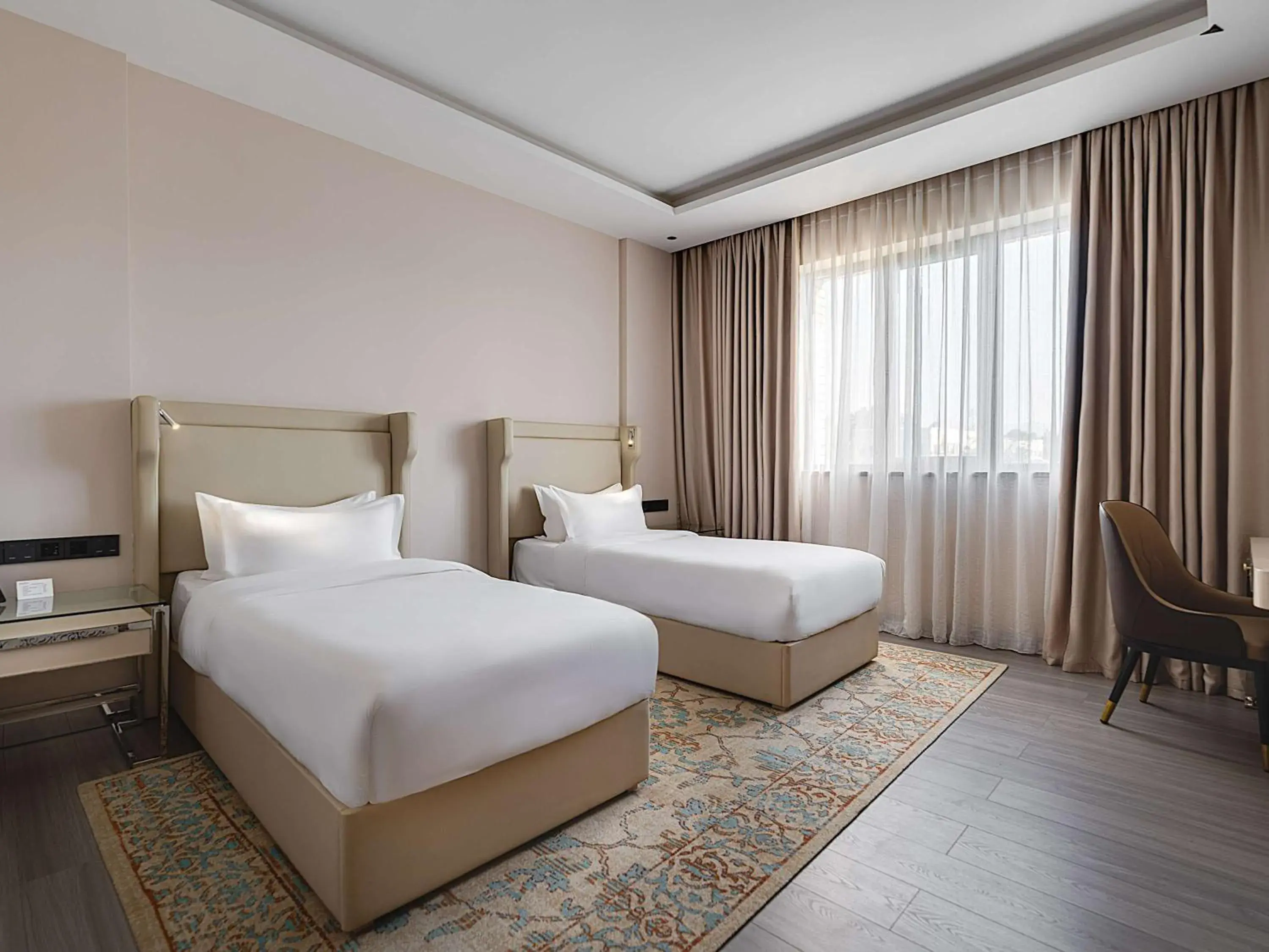 Bedroom, Bed in Mövenpick Samarkand Bedroom, Bed in Mövenpick Samarkand