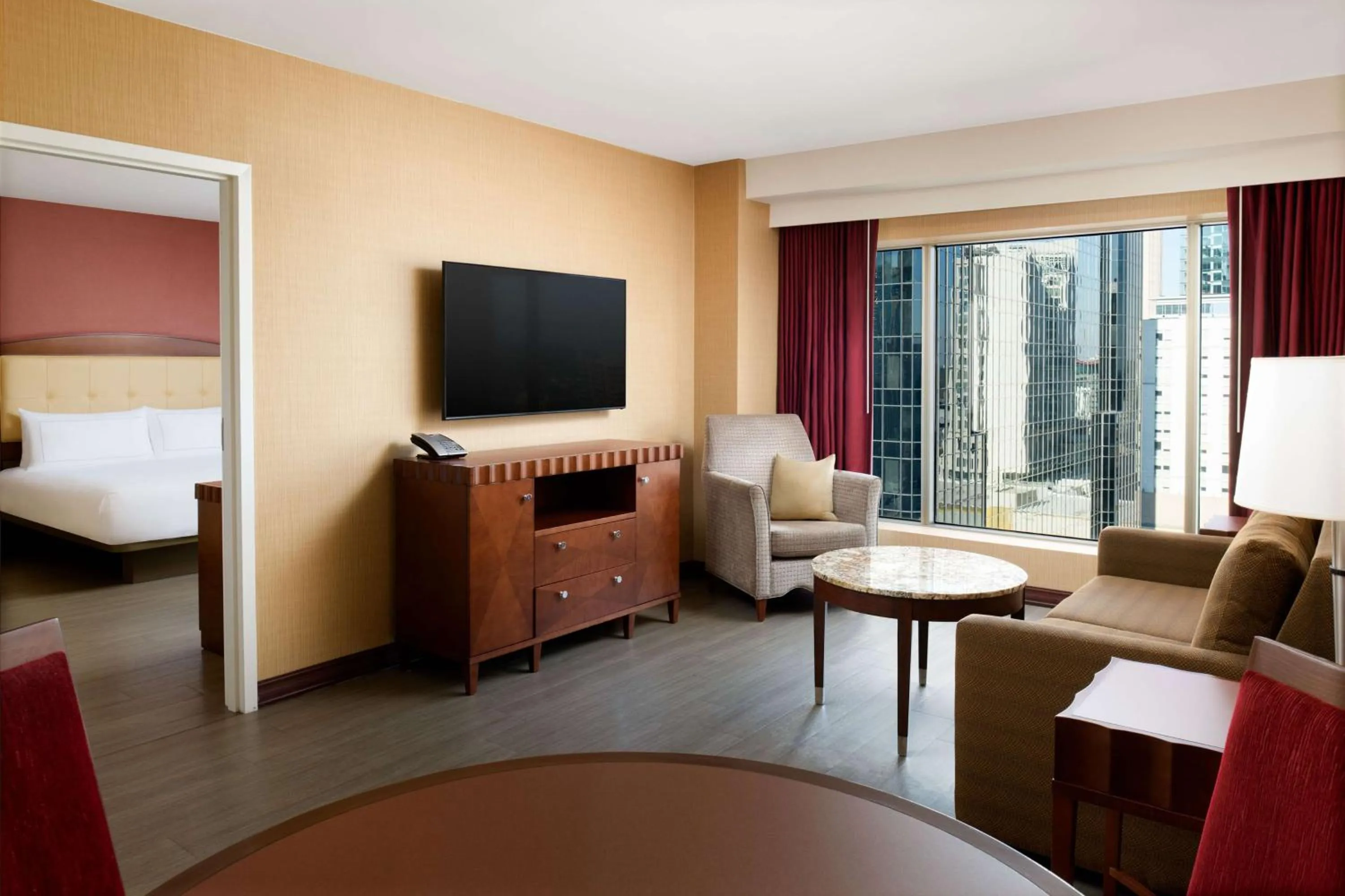 Bedroom, Bed in Hilton Charlotte Uptown