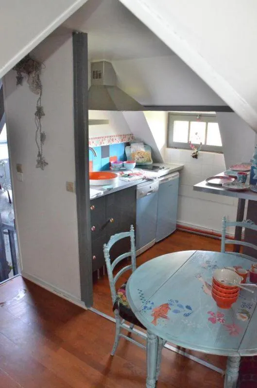 Kitchen or kitchenette in Chambres d'Hôtes & SPA Le Chat Chez Qui j'Habite