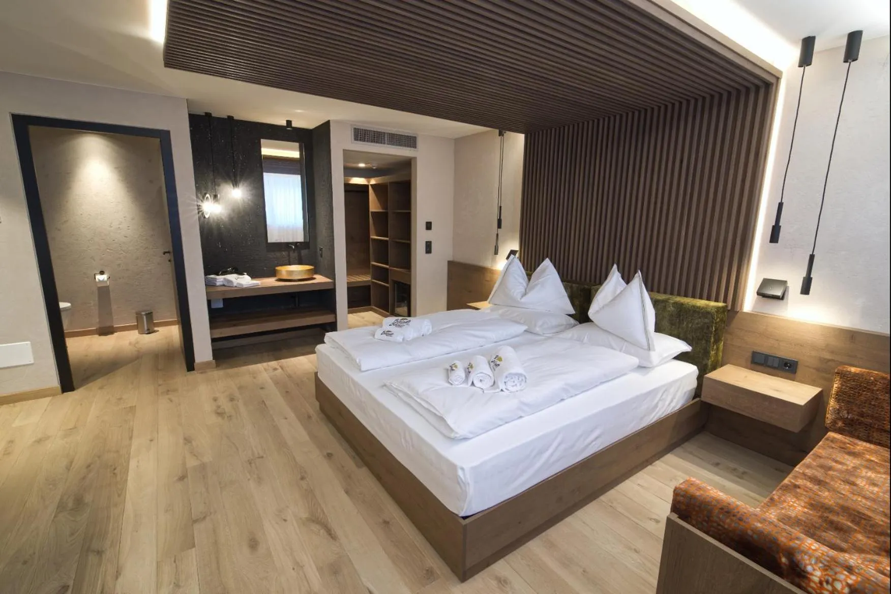Bed in Bonfanti Design Hotel