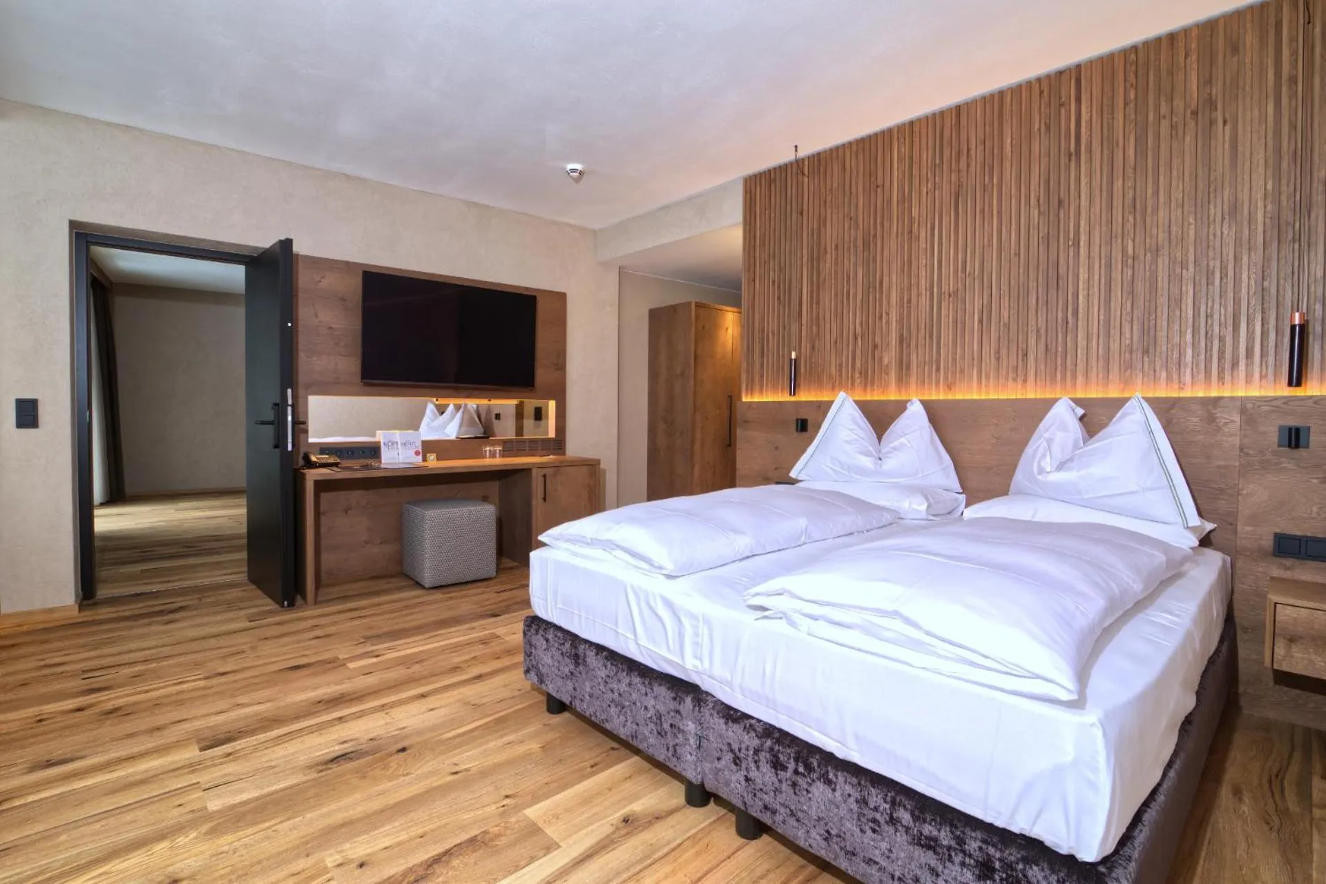 Bed in Bonfanti Design Hotel