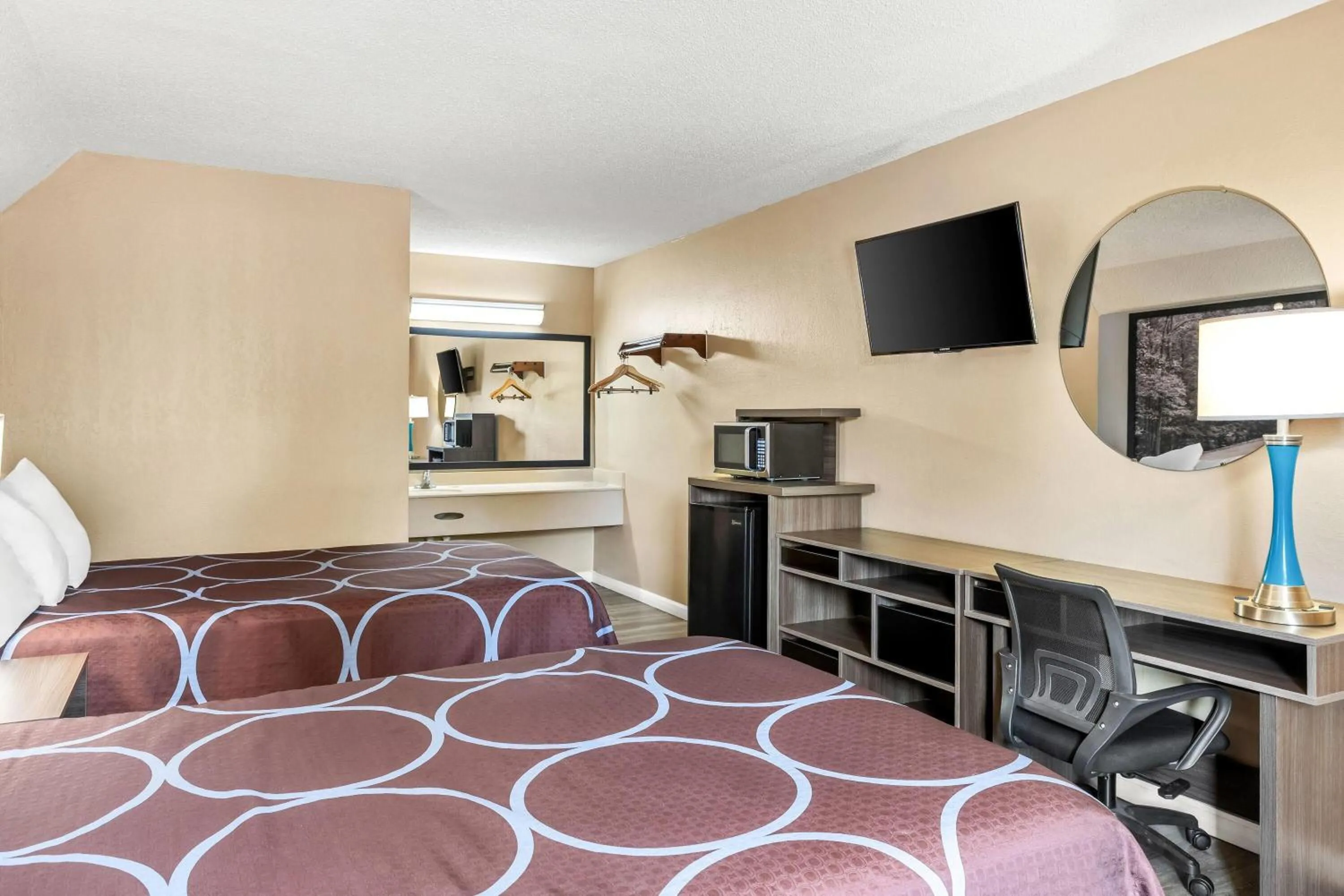 Bed in Super 8 by Wyndham Brownsburg