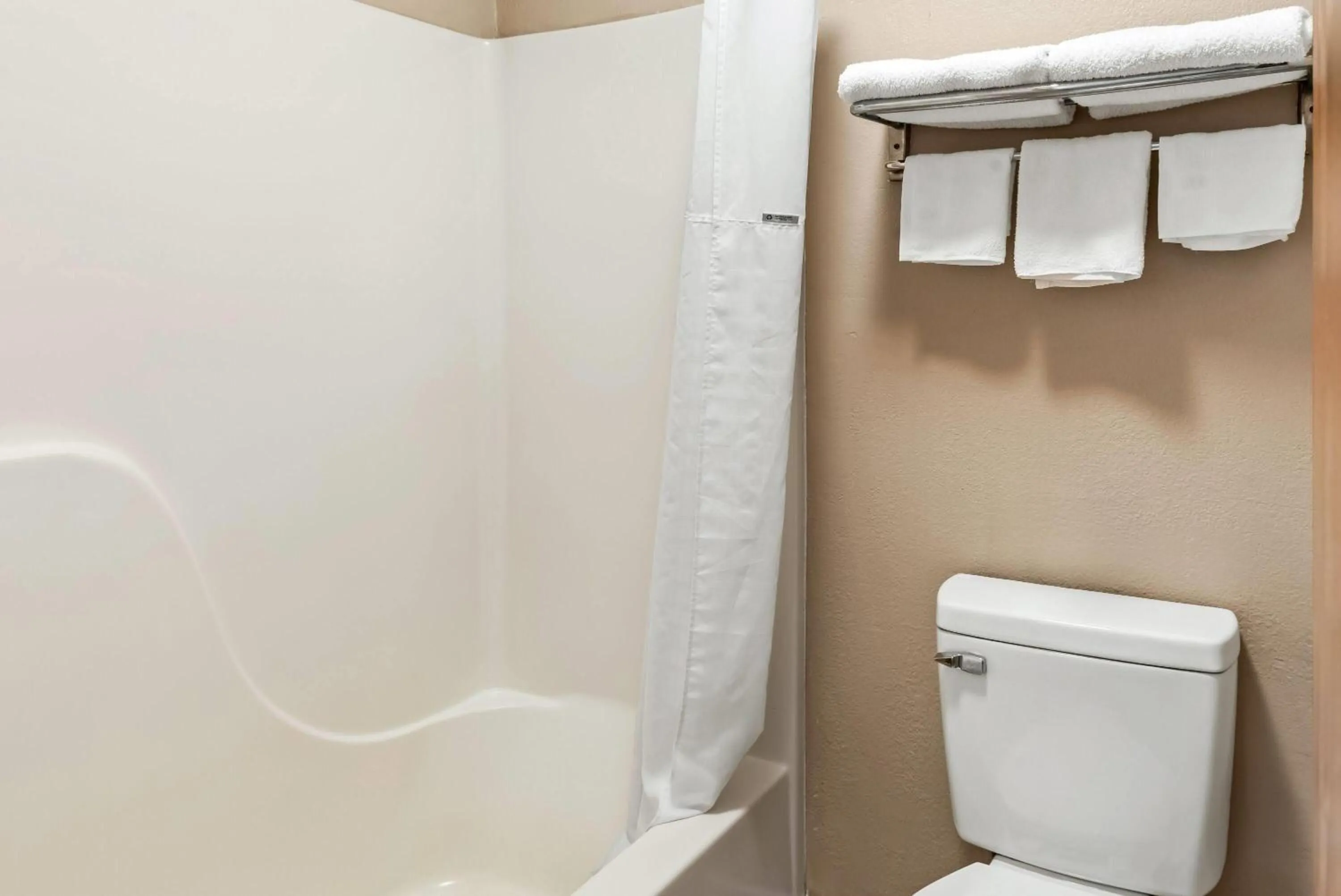 Bathroom in Super 8 by Wyndham Brownsburg