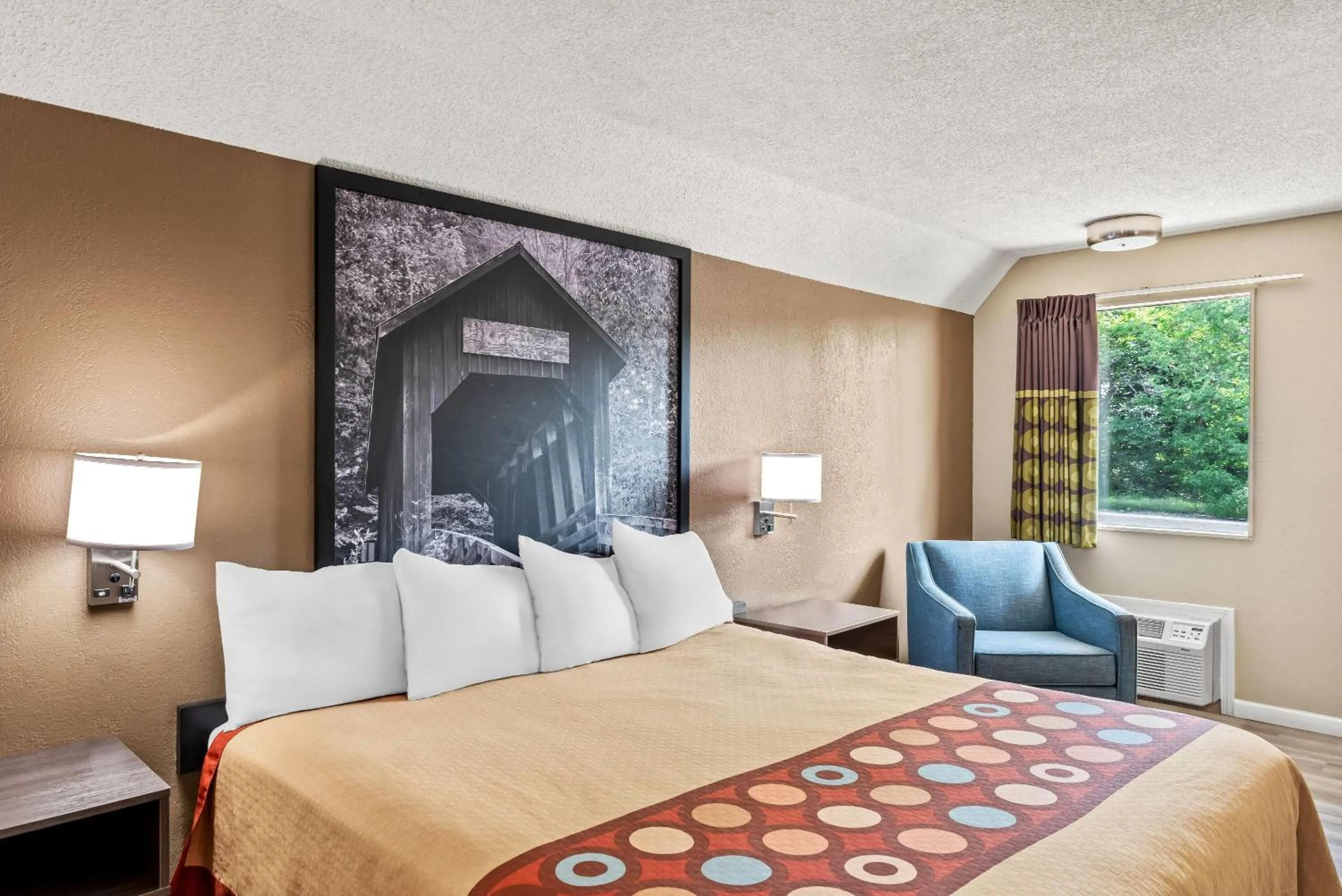 Bed in Super 8 by Wyndham Brownsburg