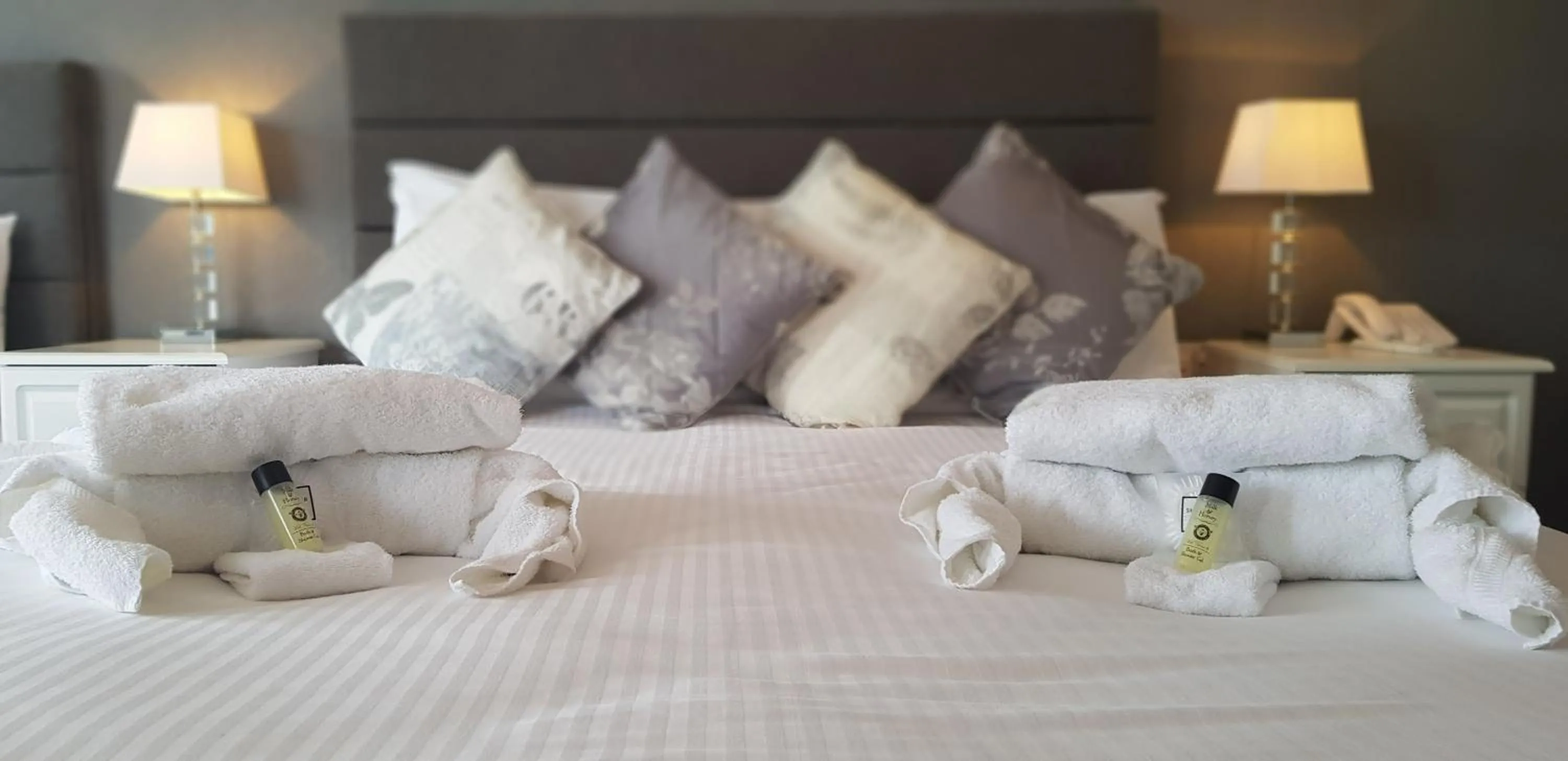 Bed in The Falcon Hotel