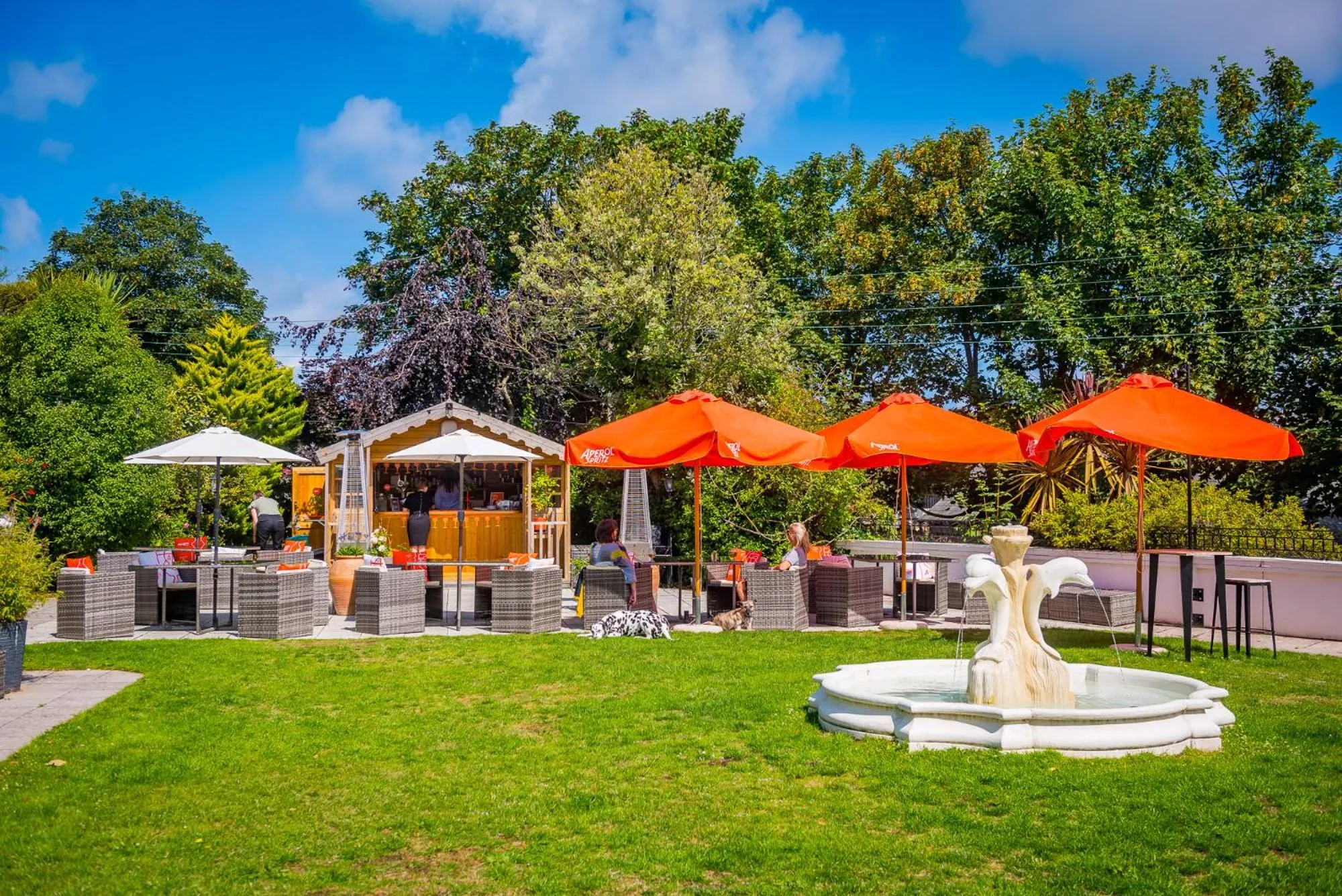 Garden in The Falcon Hotel