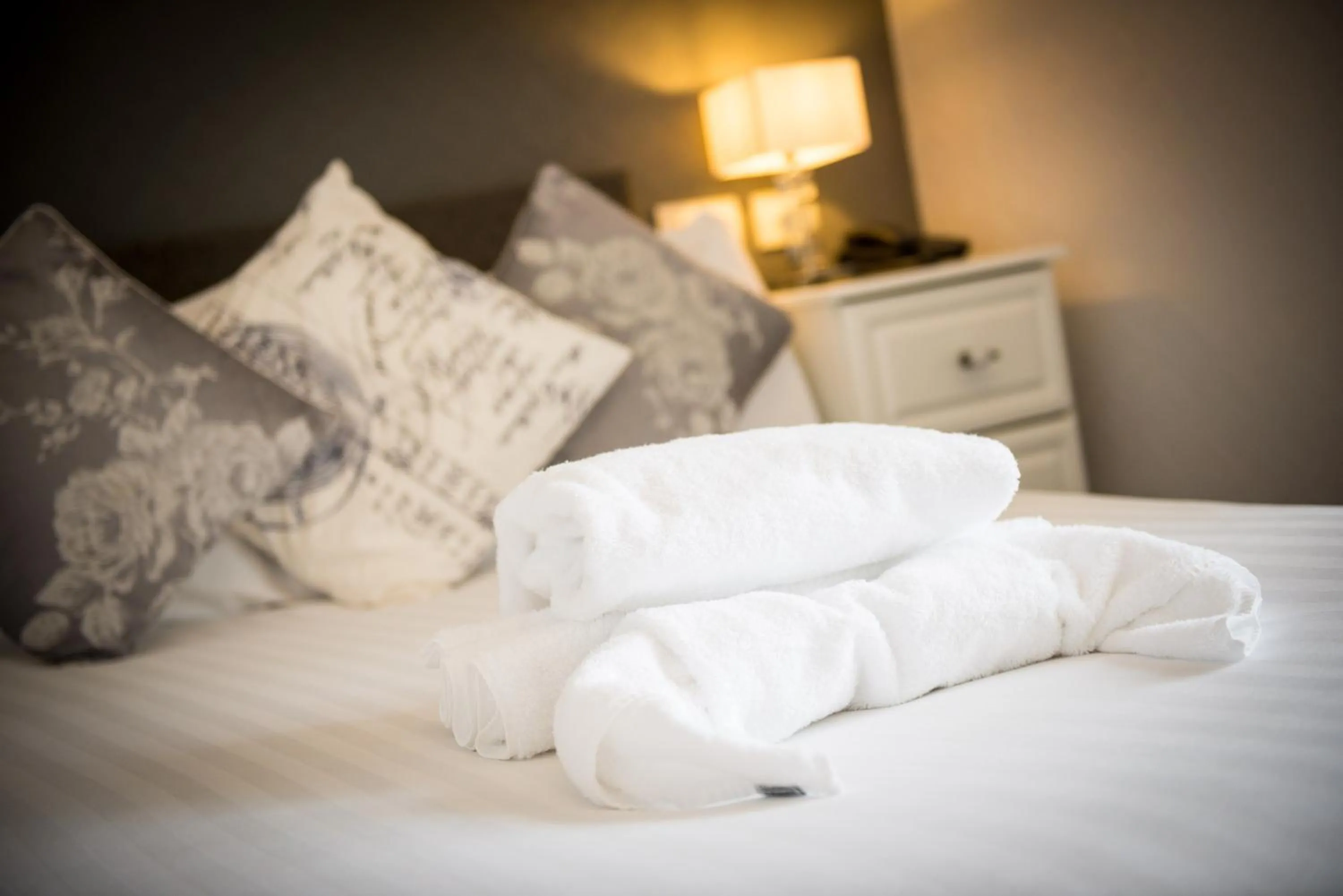 Bed in The Falcon Hotel