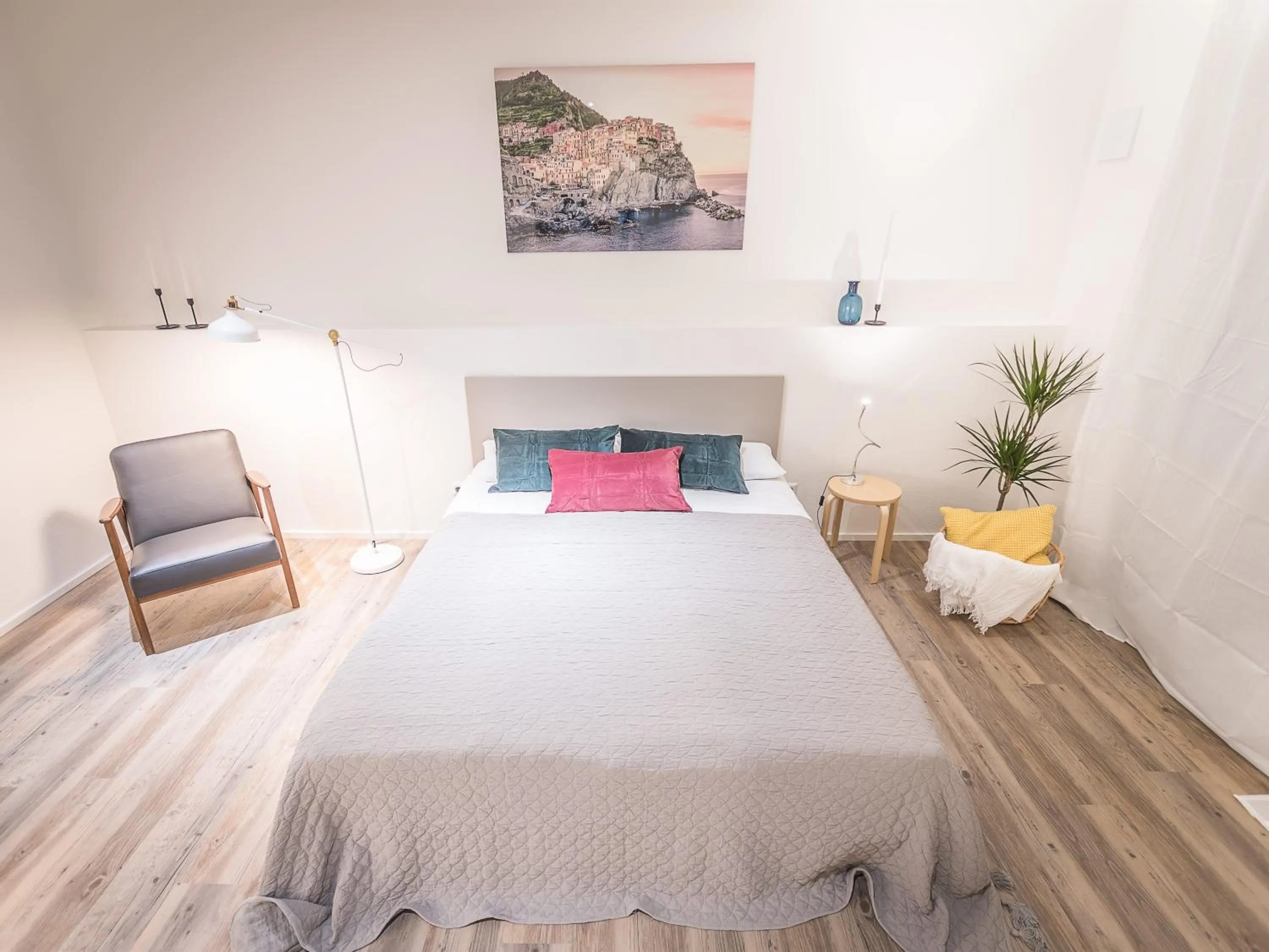 View (from property/room), Bed in Freiburger-Ferienwohnung