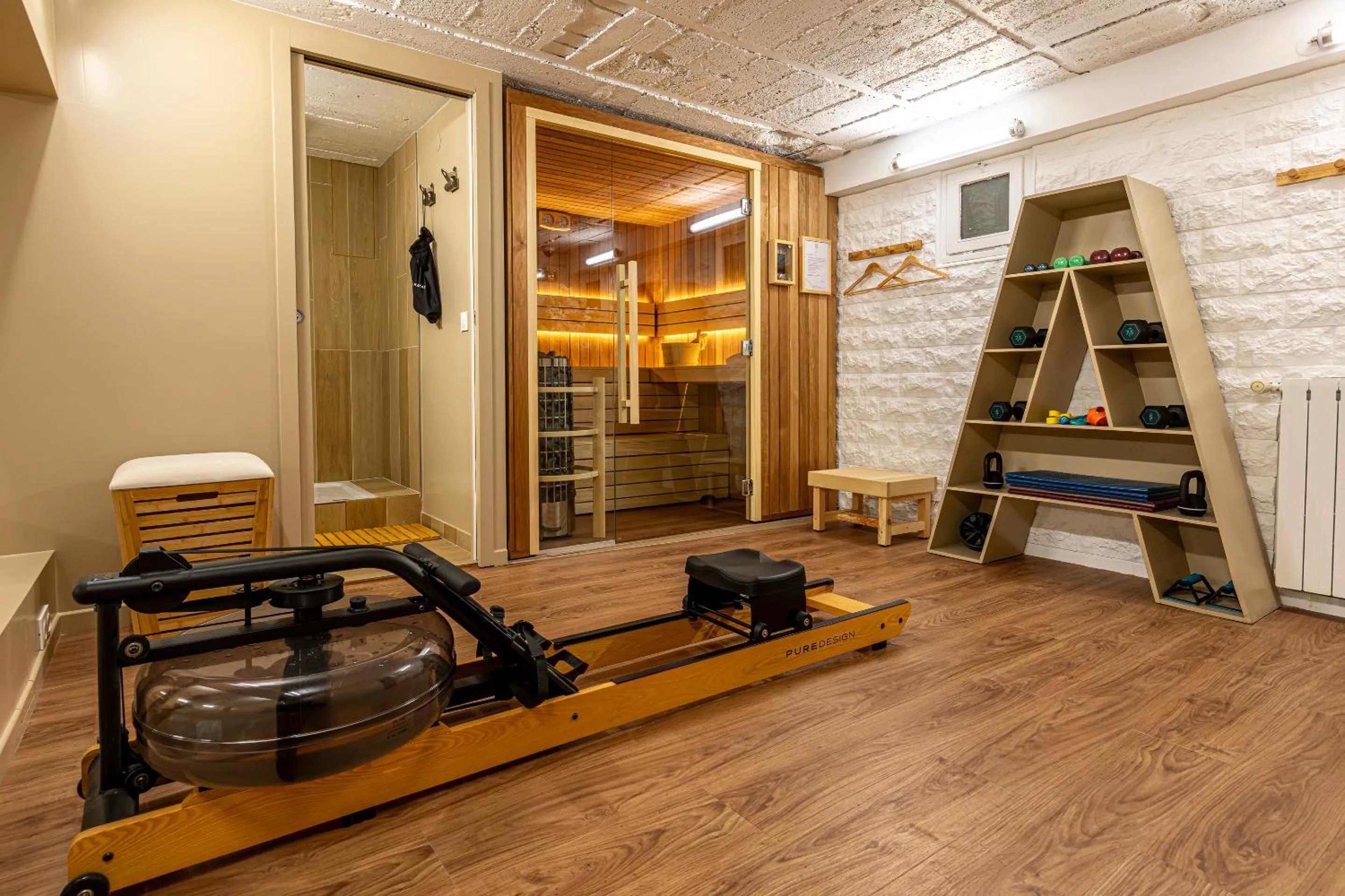 Sauna in Hotel Alpha Paris Eiffel by Patrick Hayat