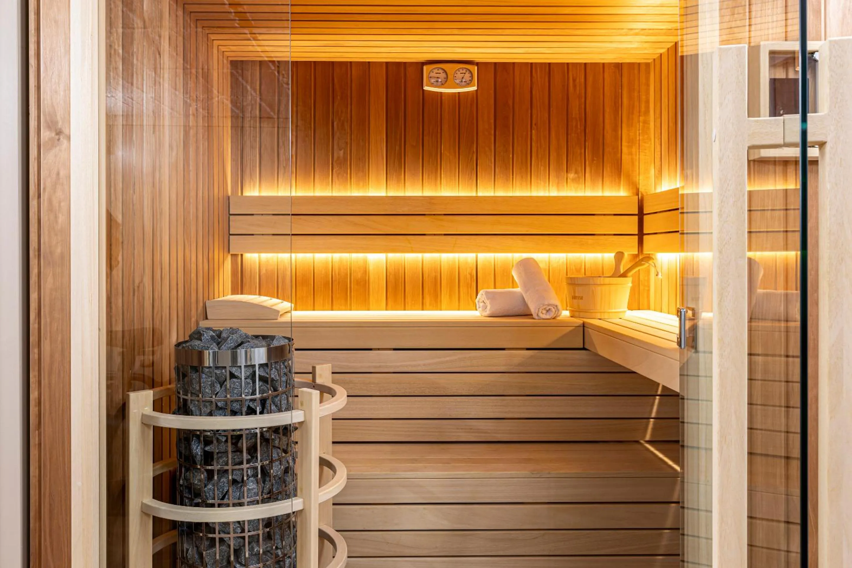 Sauna, Bed in Hotel Alpha Paris Eiffel by Patrick Hayat