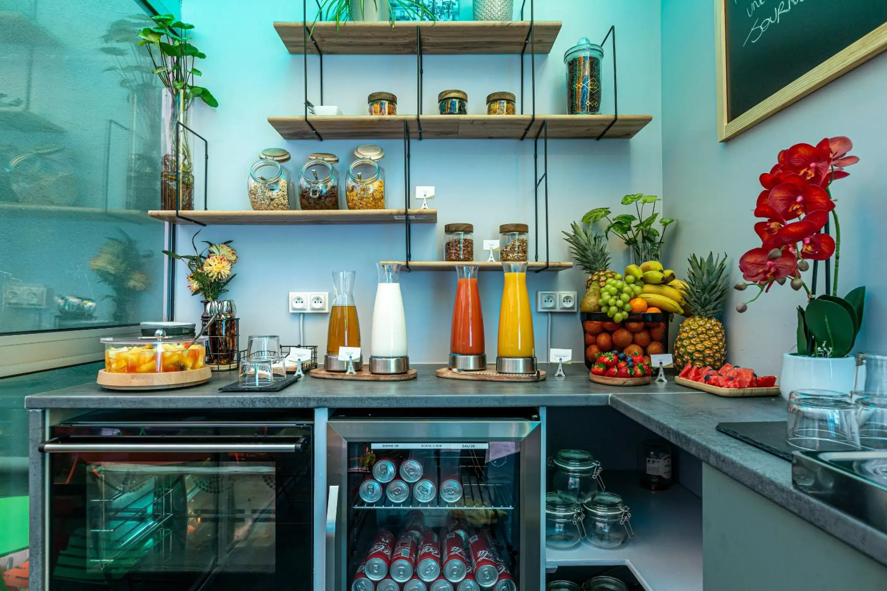 Buffet breakfast in Hotel Alpha Paris Eiffel by Patrick Hayat Buffet breakfast in Hotel Alpha Paris Eiffel by Patrick Hayat