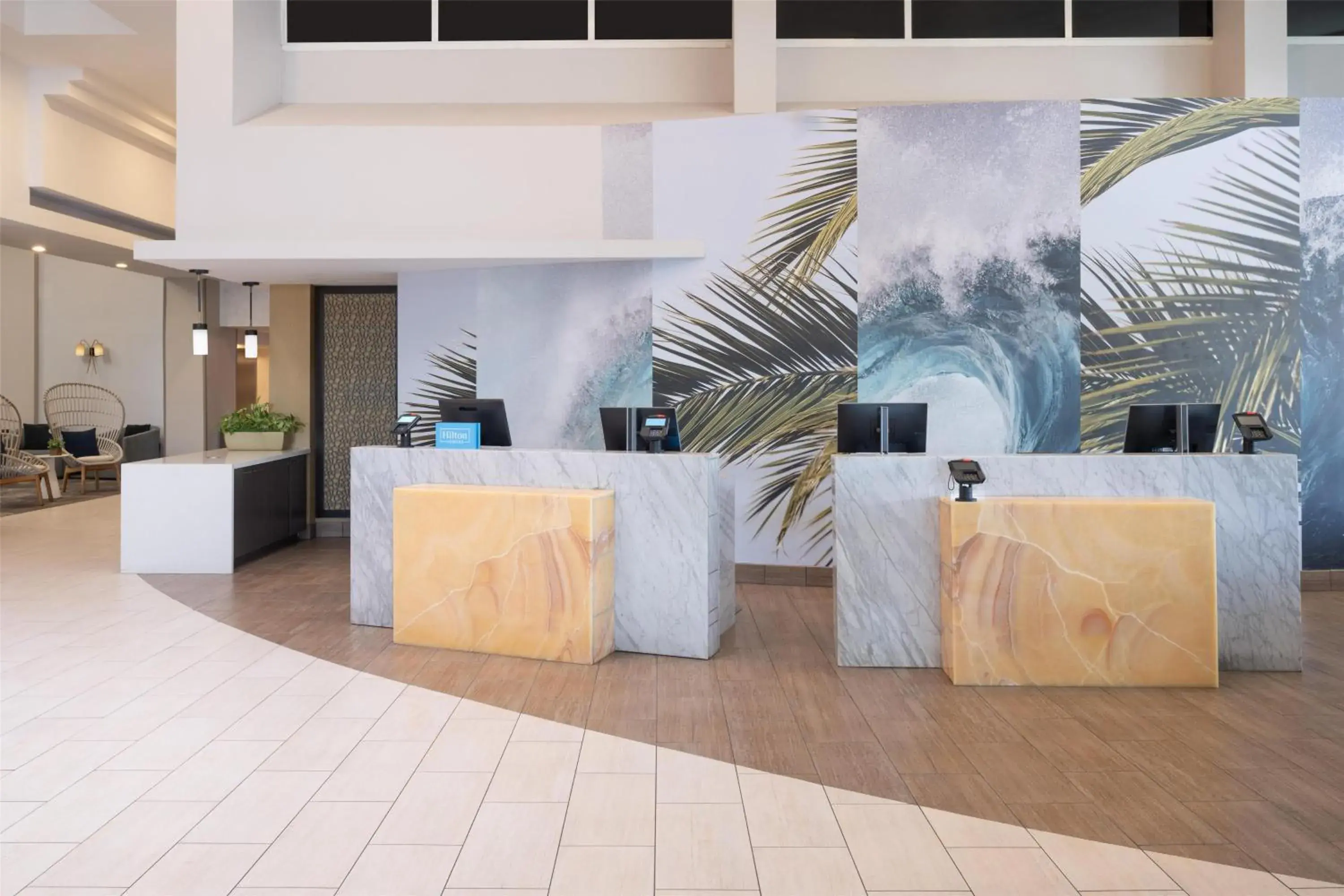 Lobby or reception in Hilton Cocoa Beach Oceanfront Lobby or reception in Hilton Cocoa Beach Oceanfront