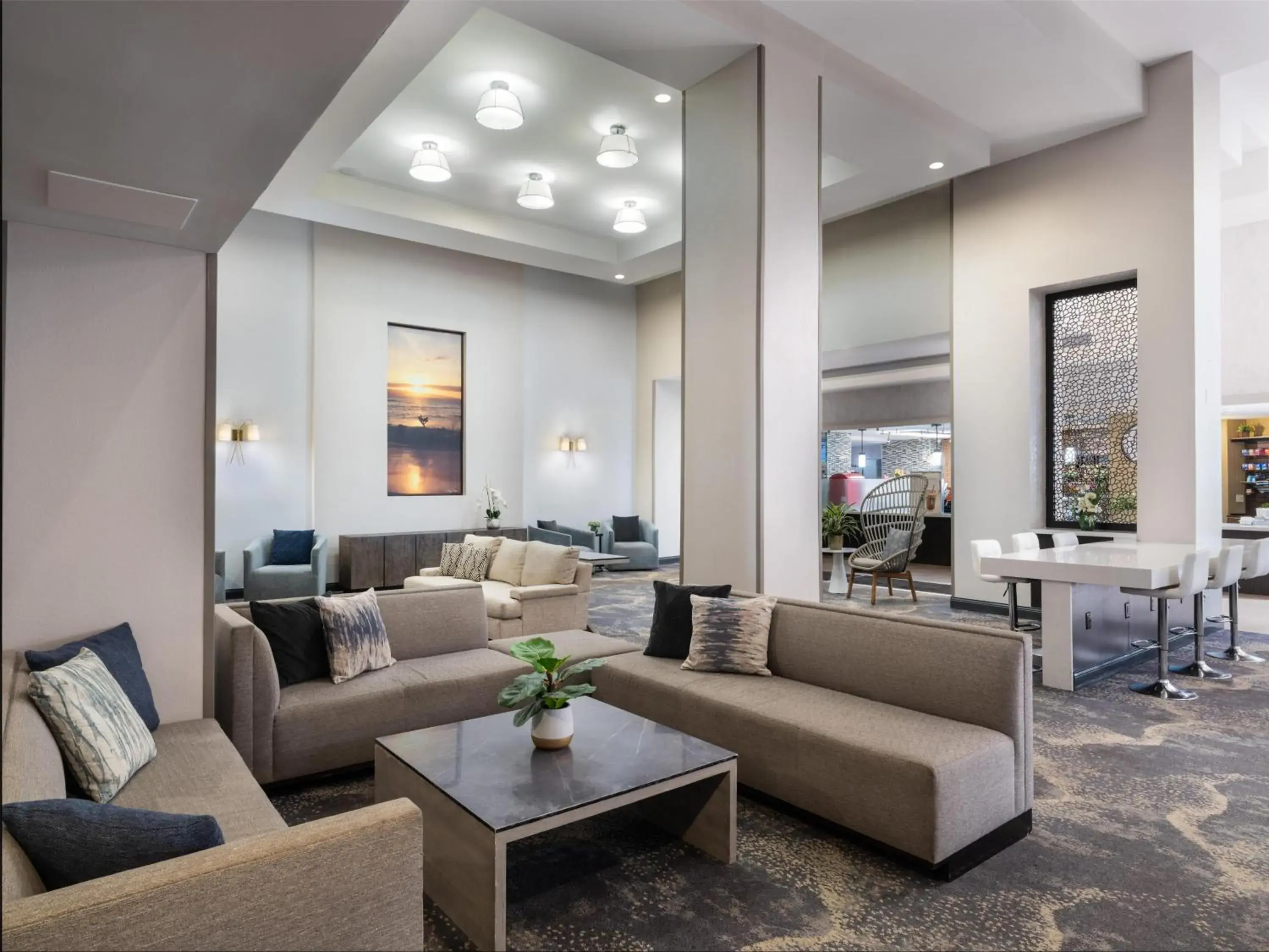 Lobby or reception in Hilton Cocoa Beach Oceanfront Lobby or reception in Hilton Cocoa Beach Oceanfront