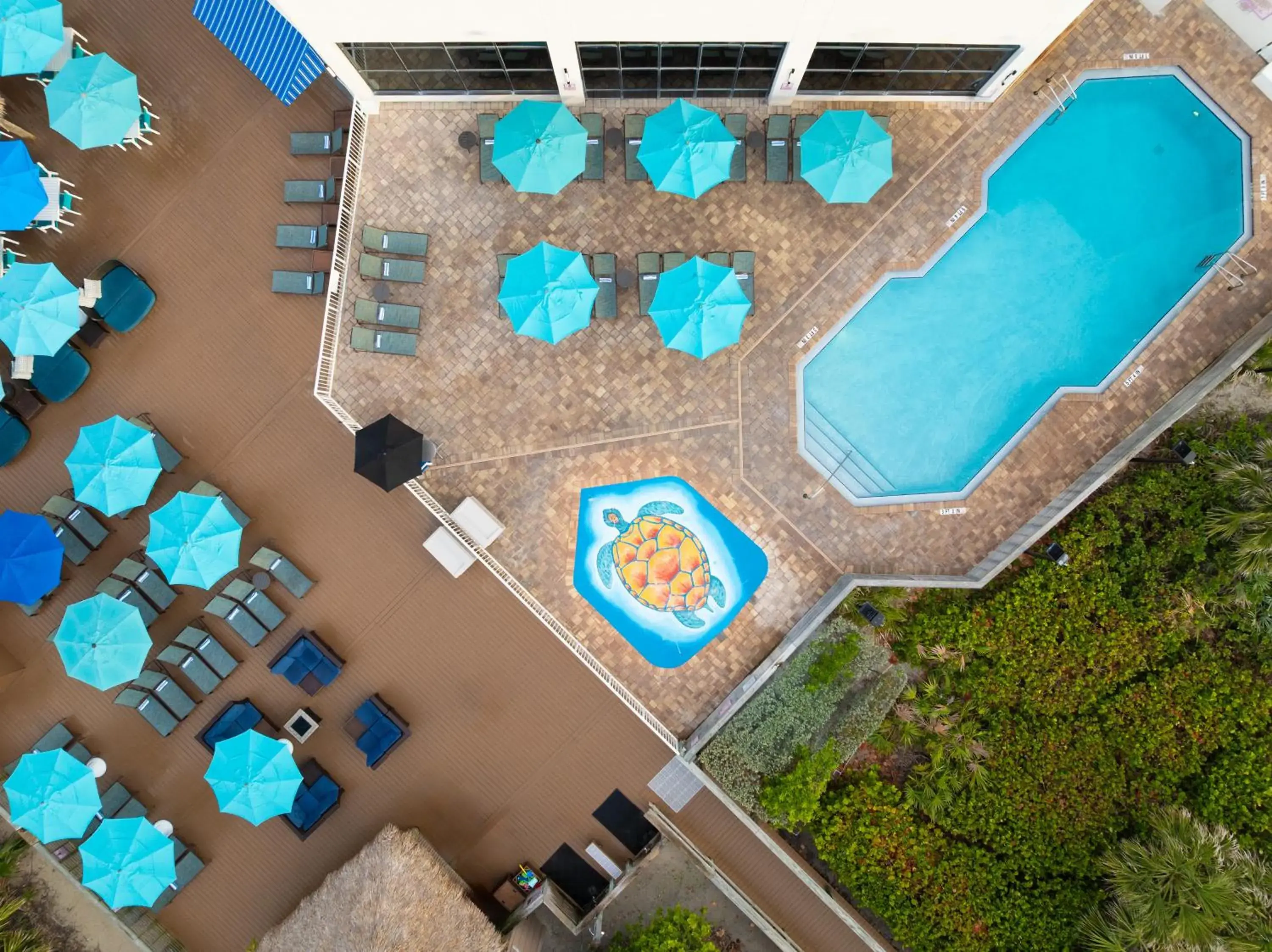 Swimming pool in Hilton Cocoa Beach Oceanfront Swimming pool in Hilton Cocoa Beach Oceanfront