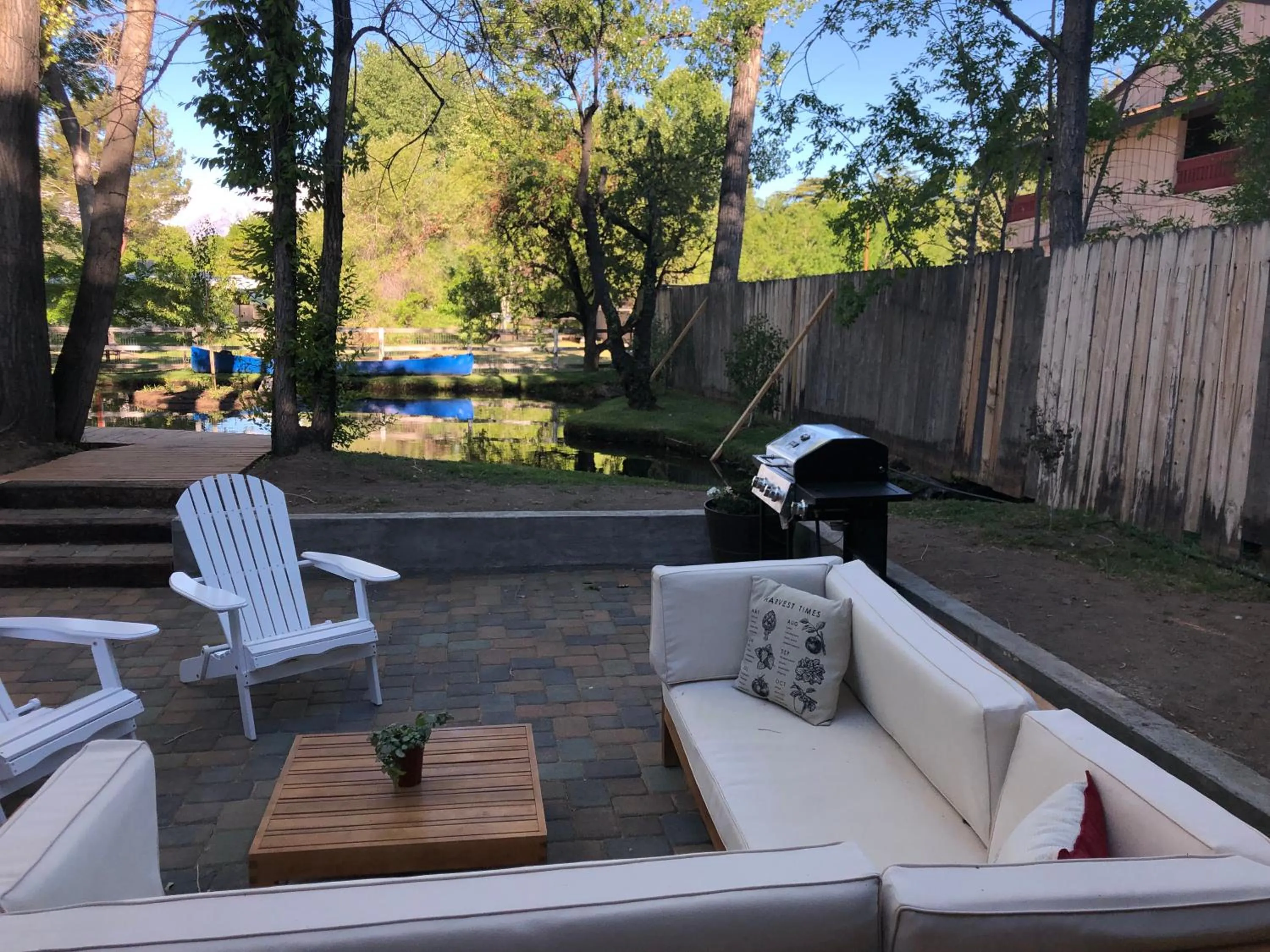 Patio in Eastside Guesthouse and Bivy